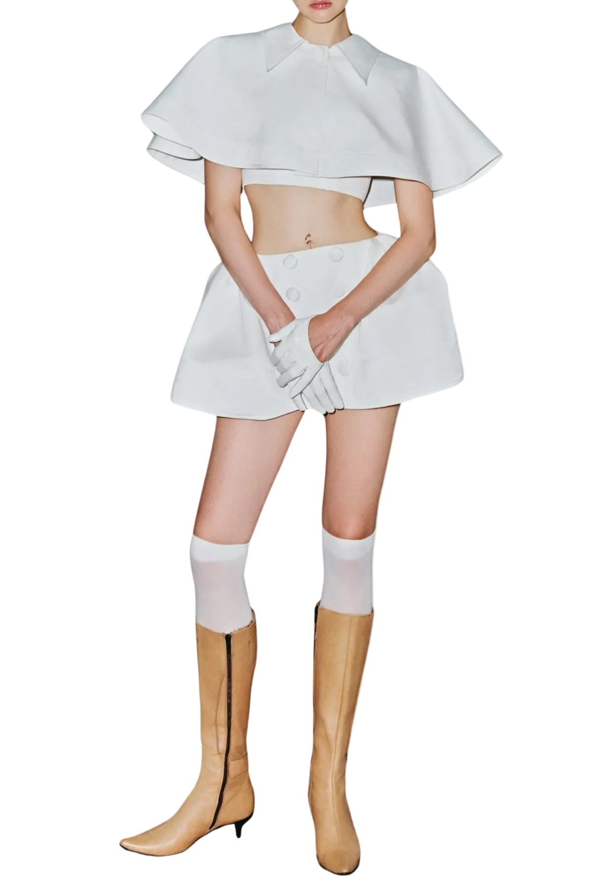 JonasCapeTop_MiniSkirtSet3 JONAS CAPE TOP MINI SKIRT SET - ELEGANT PARTY OUTFIT