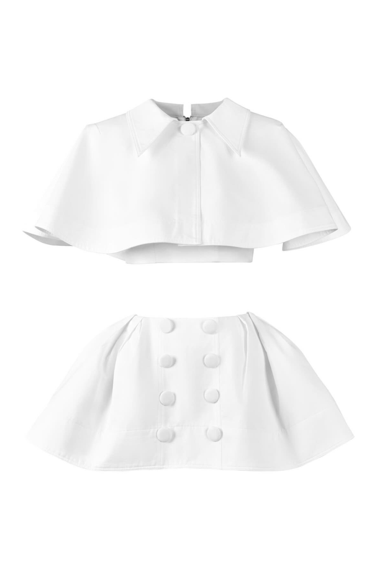 JONAS CAPE TOP MINI SKIRT SET - ELEGANT PARTY OUTFIT