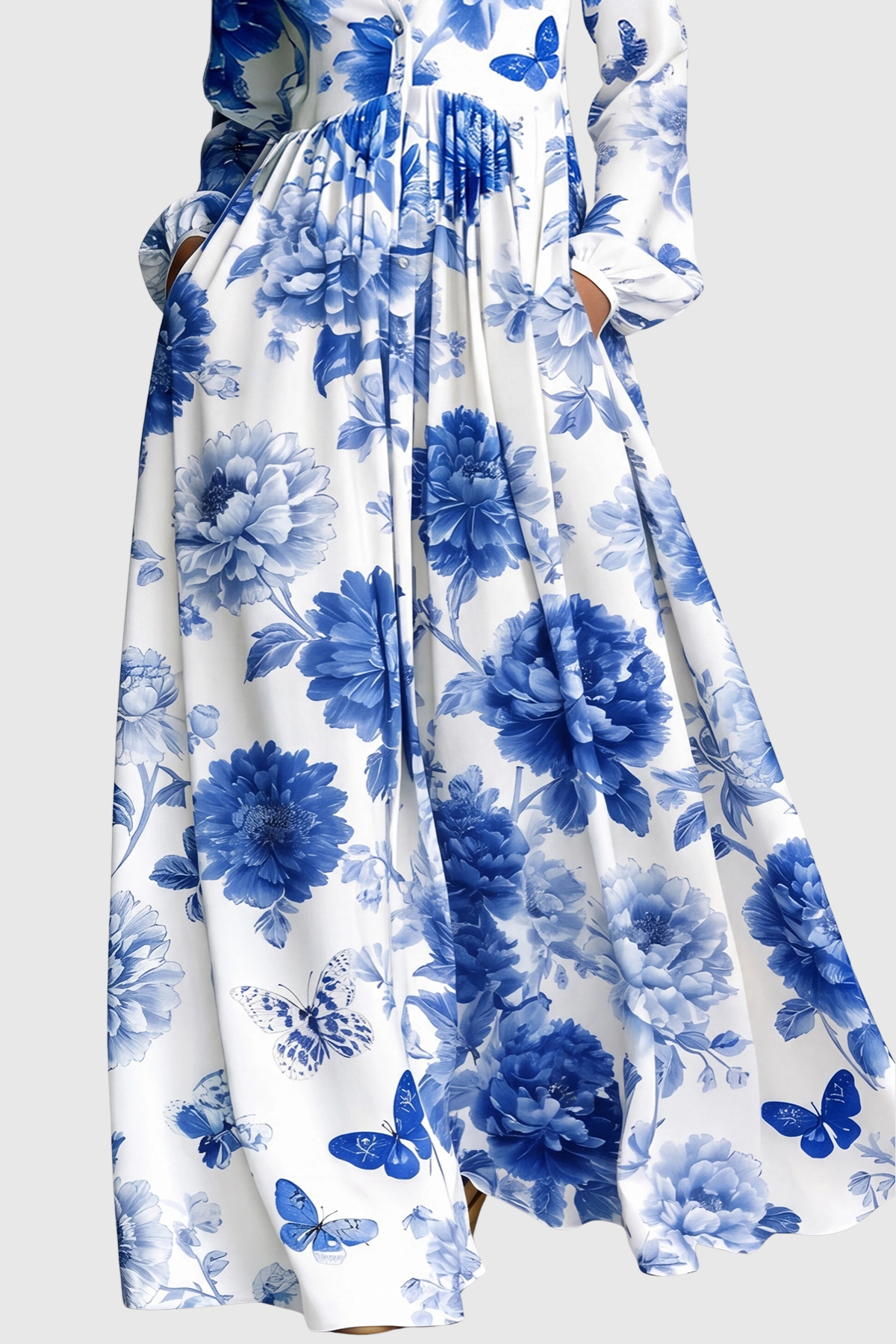 JUDIE FLORAL MAXI DRESS – BLUE BOHO WEDDING
