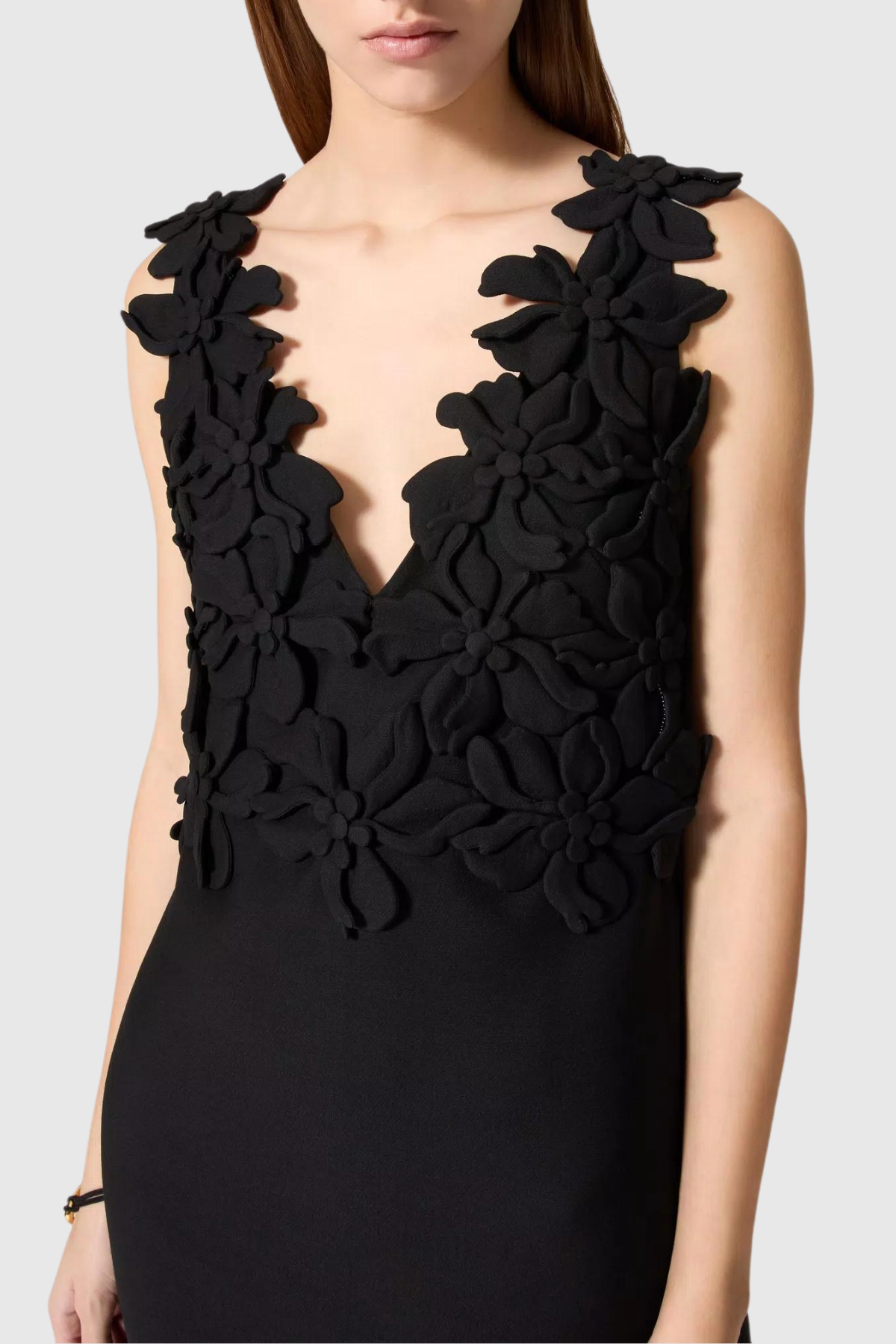 JULIETE FLORAL PLUNGE SLEEVELESS MINI DRESS