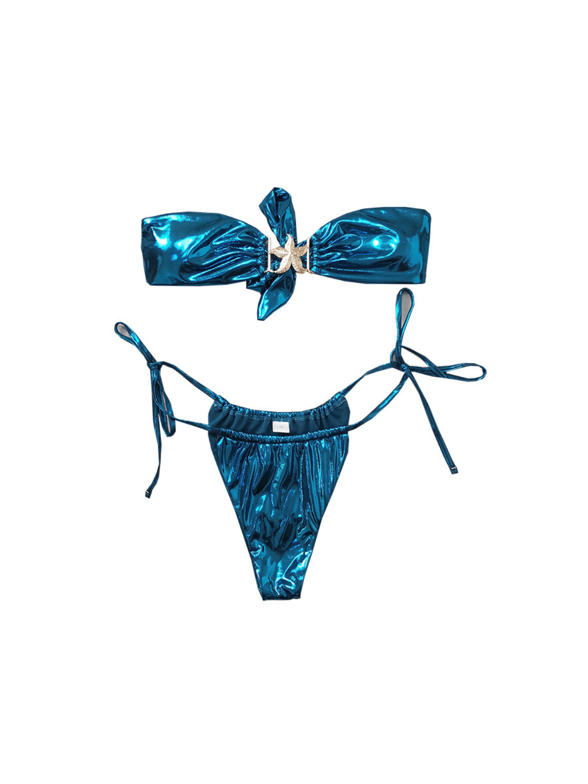 JUPITER STARFISH METALLIC BIKINI SET
