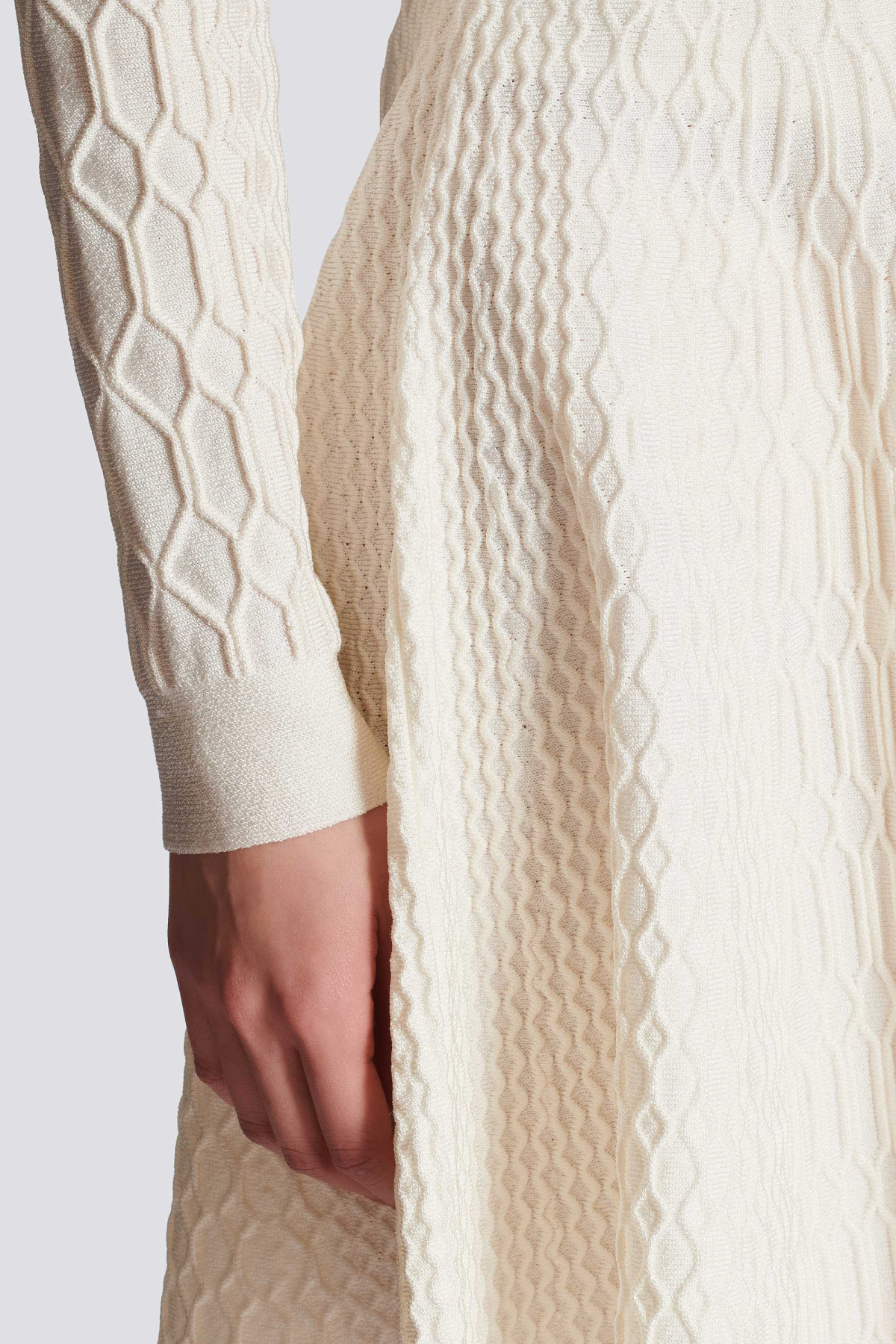 KABIN CROCODILE KNIT TOP WHITE CASUAL