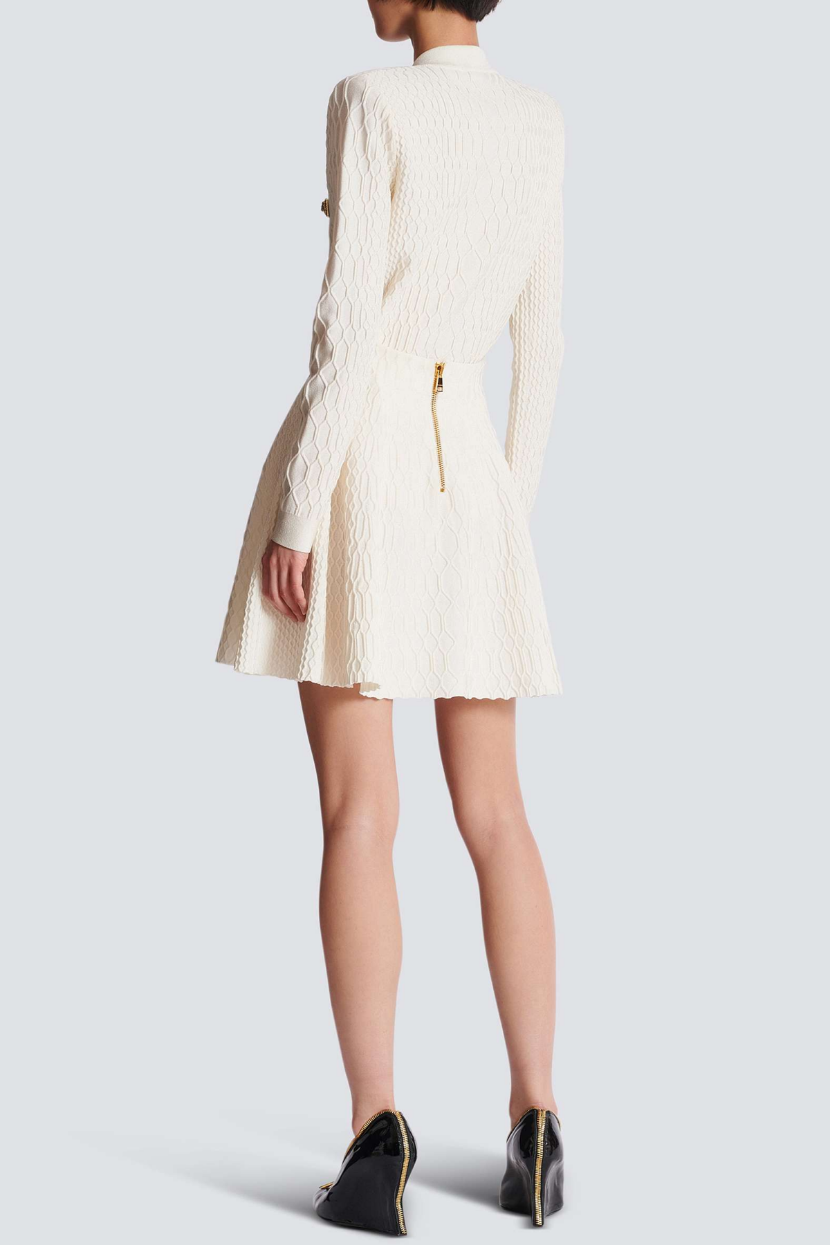 KABIN CROCODILE KNIT TOP WHITE CASUAL