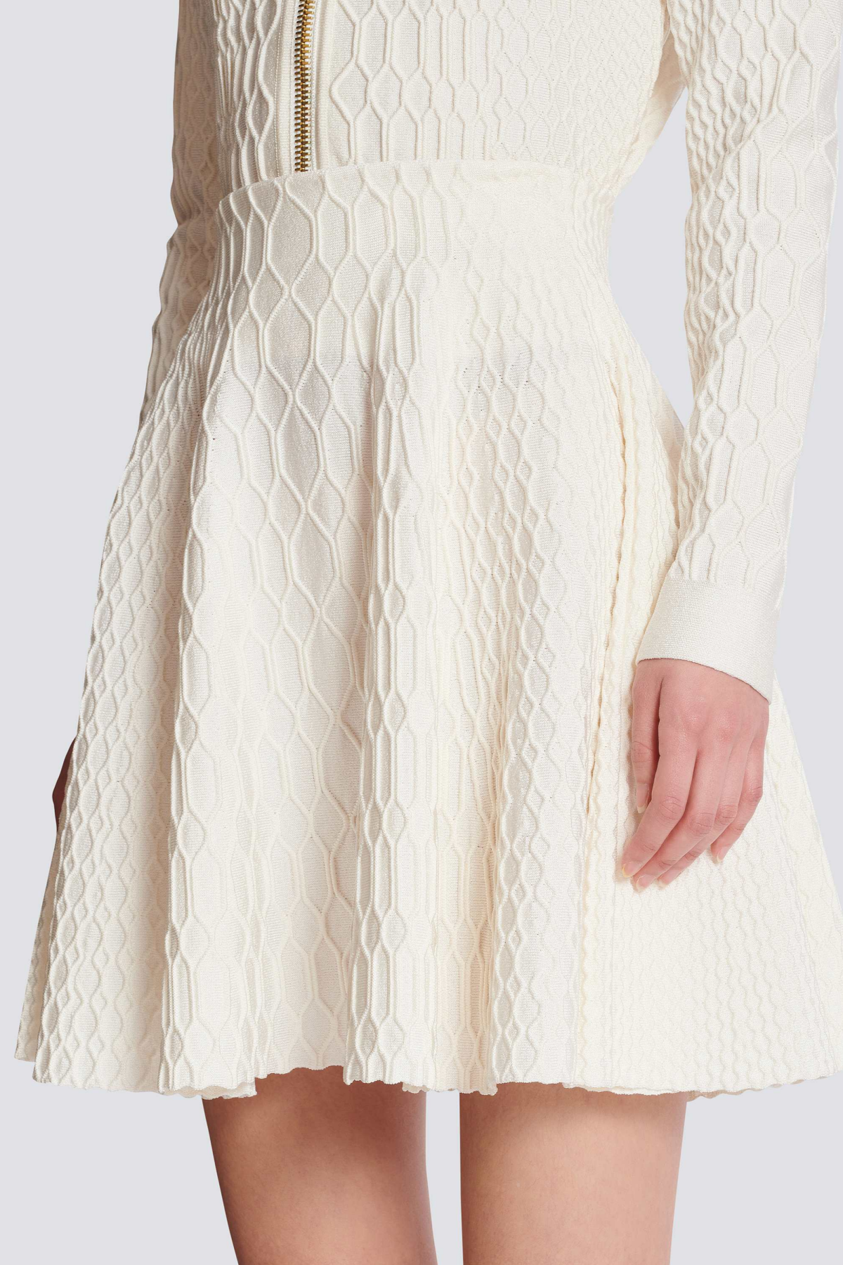 KABIN CROCODILE KNIT TOP WHITE CASUAL