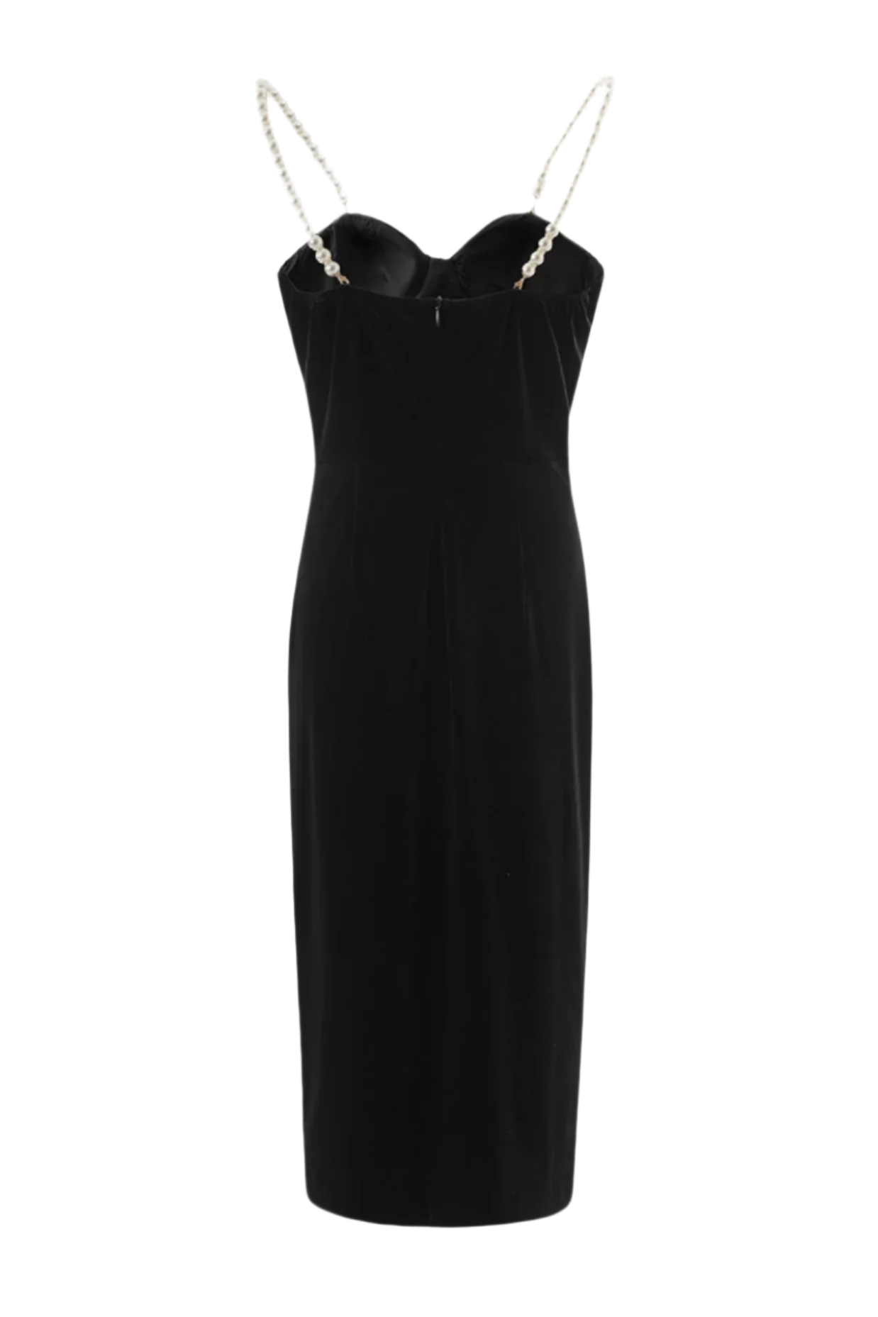 VELVET PEARL MIDI DRESS FOR WEDDING GUEST