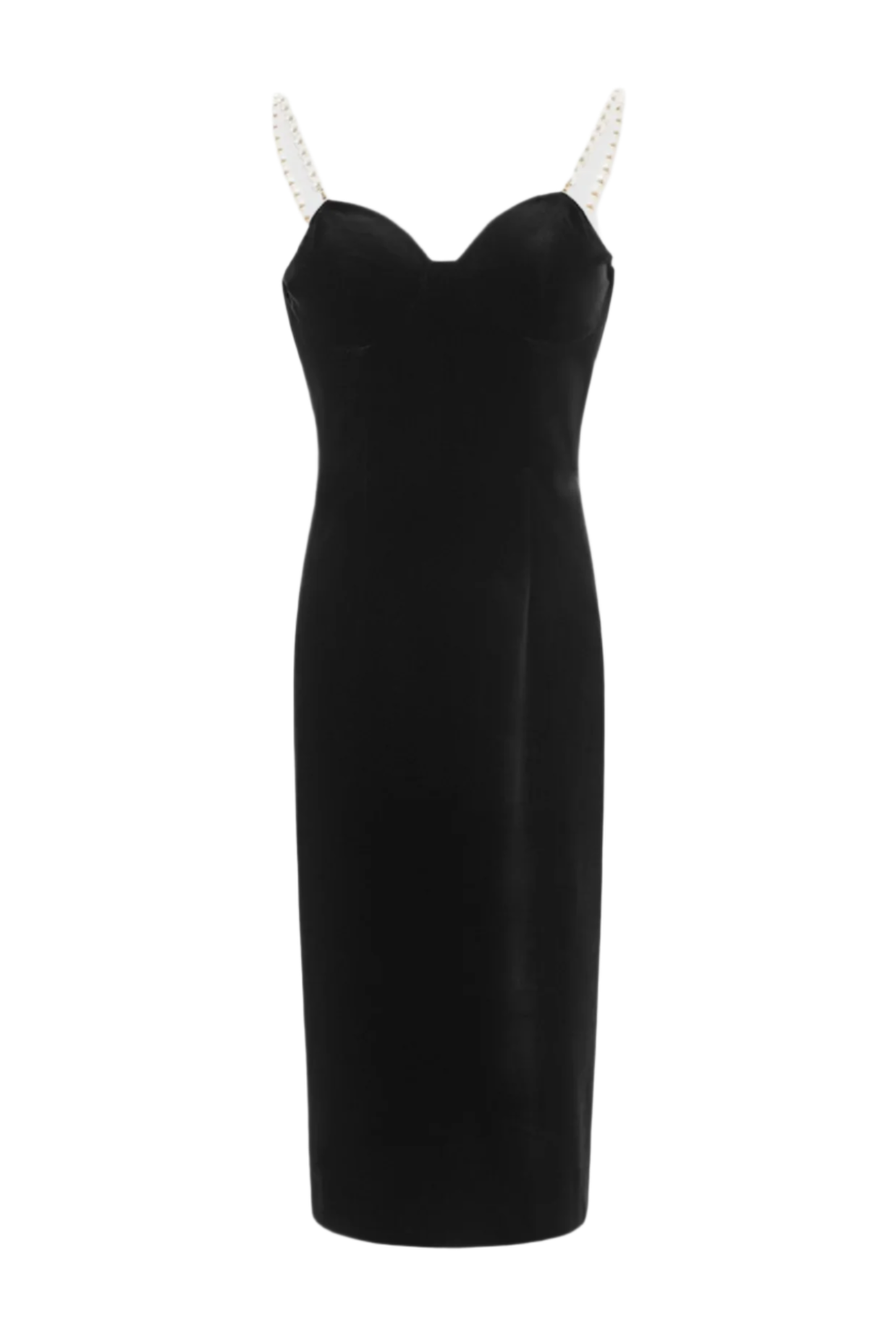 VELVET PEARL MIDI DRESS FOR WEDDING GUEST