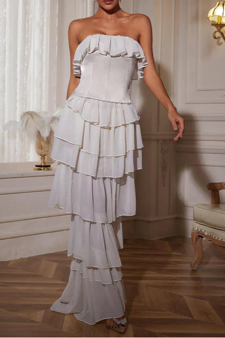 Katrina_Strapless_Ruched_Mesh_Maxi_Dress_3_1 STRAPLESS RUCHED MESH WHITE MAXI DRESS