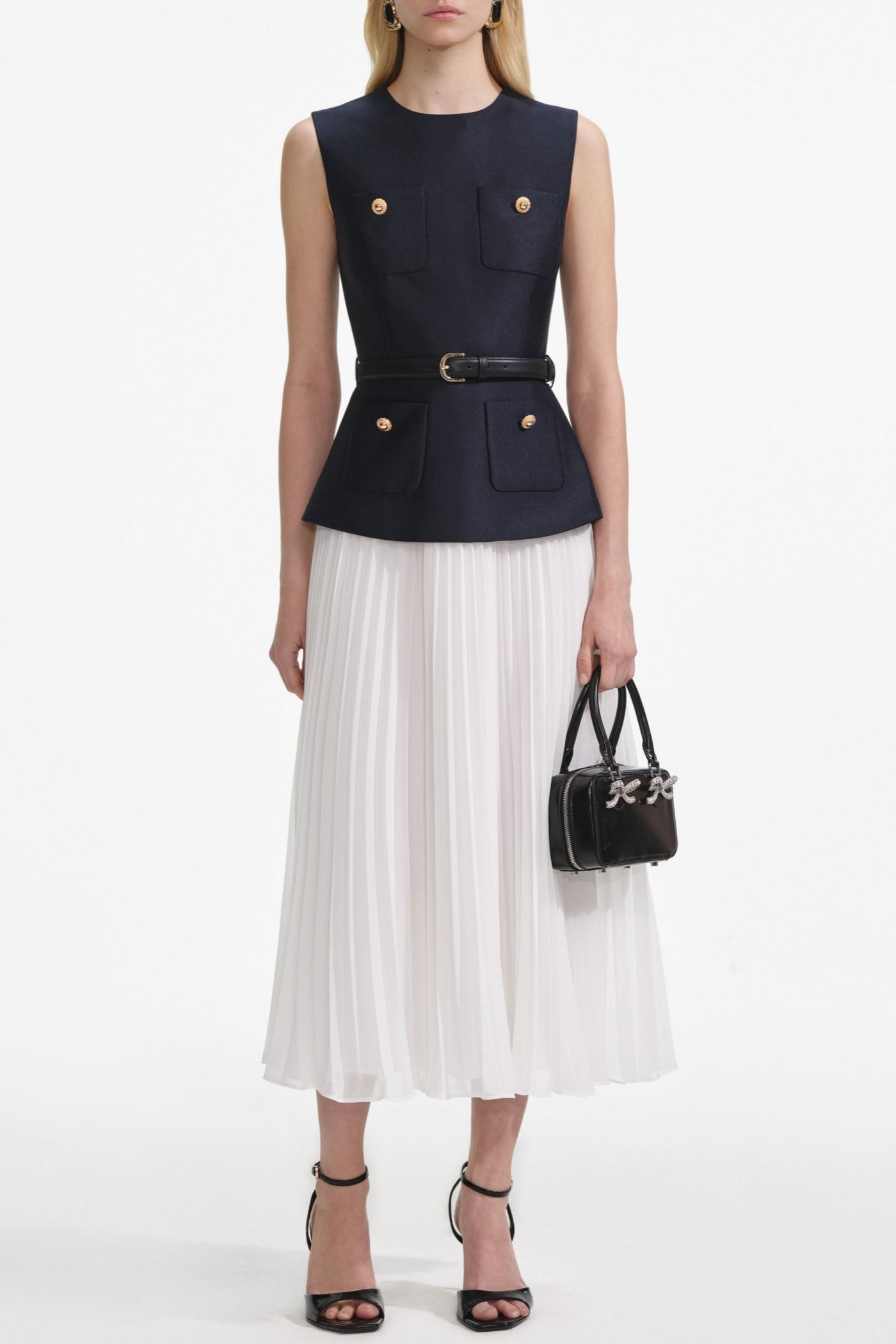 KayeleSleevelessBeltedChiffonMidiDress_3 SLEEVELESS BELTED CHIFFON MIDI DRESS FOR WEDDING
