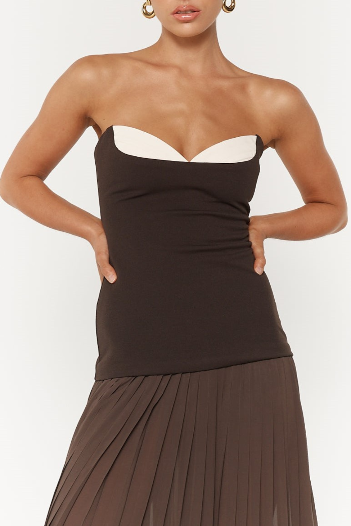 KeataStraplessPleatedMaxiDress_2 MARGUERITE STRAPLESS PLEATED MAXI DRESS FOR WEDDING