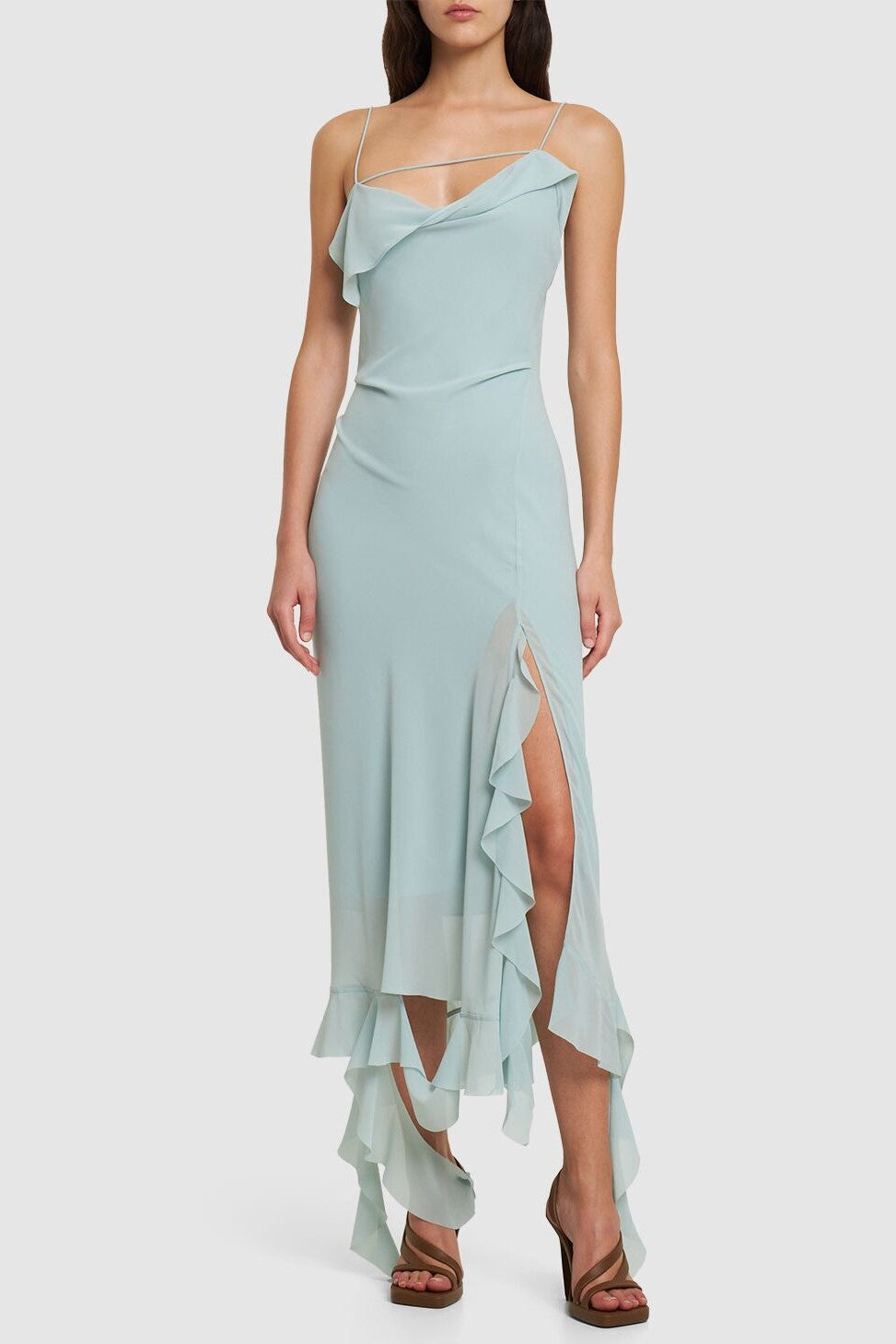 Kenzia_Asymmetric_Ruffle_Midi_Dress_-_Green_5 KENZIA ASYMMETRIC RUFFLE MIDI DRESS GREEN