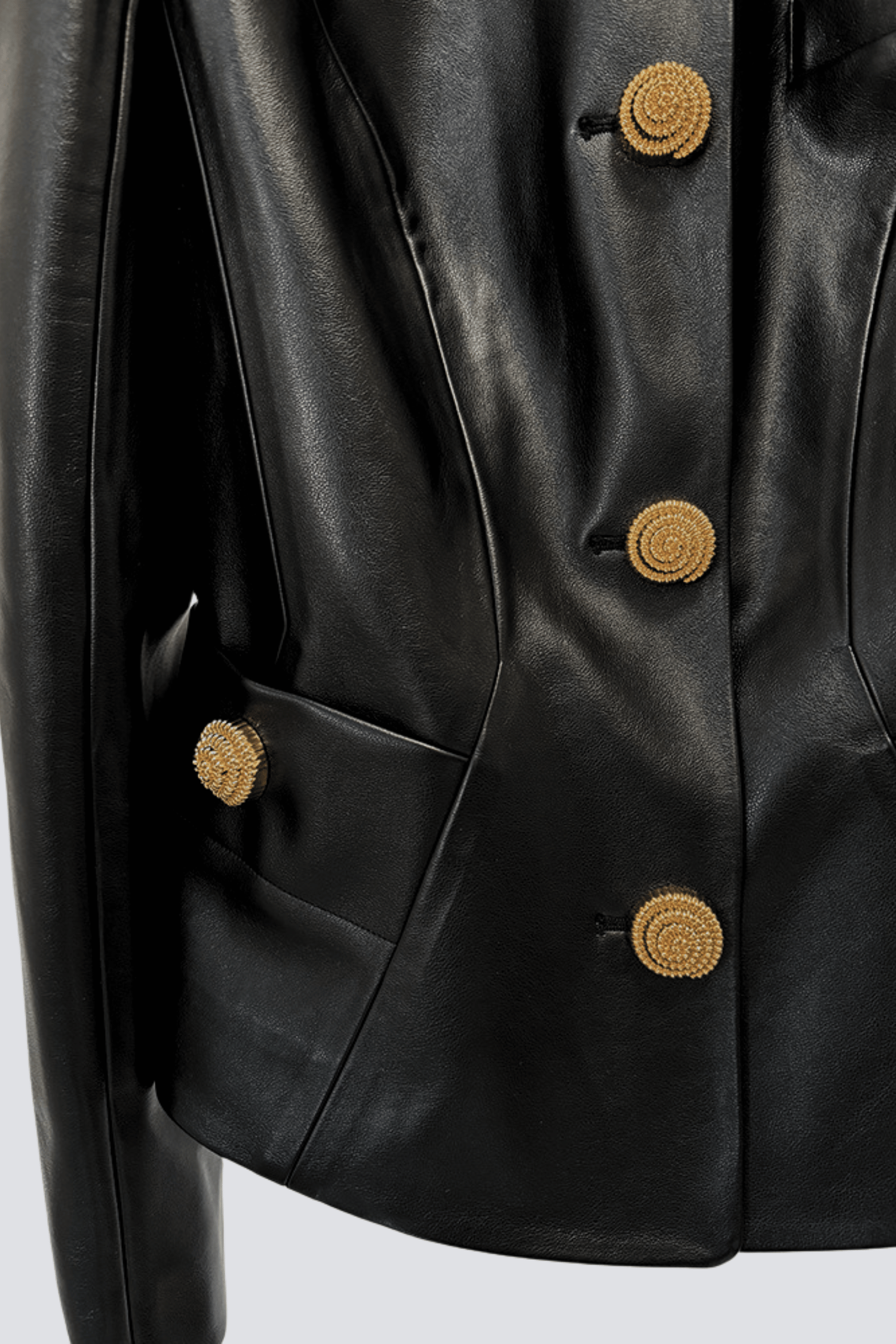 KESTER LEATHER BUTTON JACKET FOR CASUAL STYLE