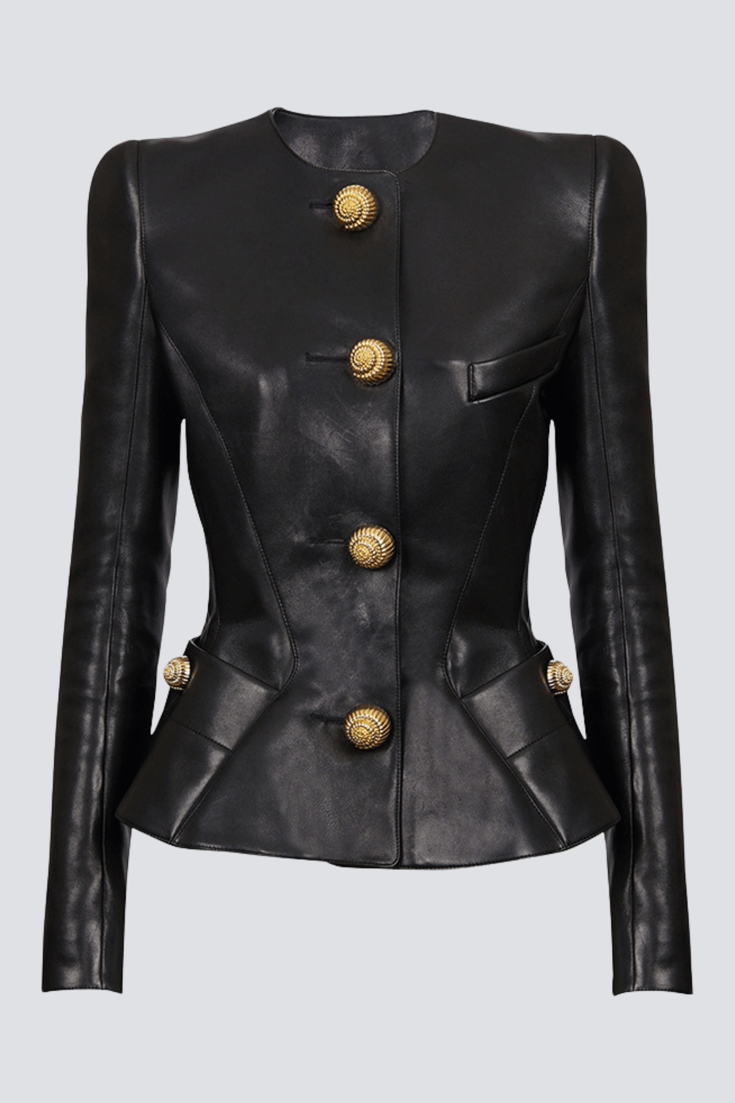KESTER LEATHER BUTTON JACKET FOR CASUAL STYLE