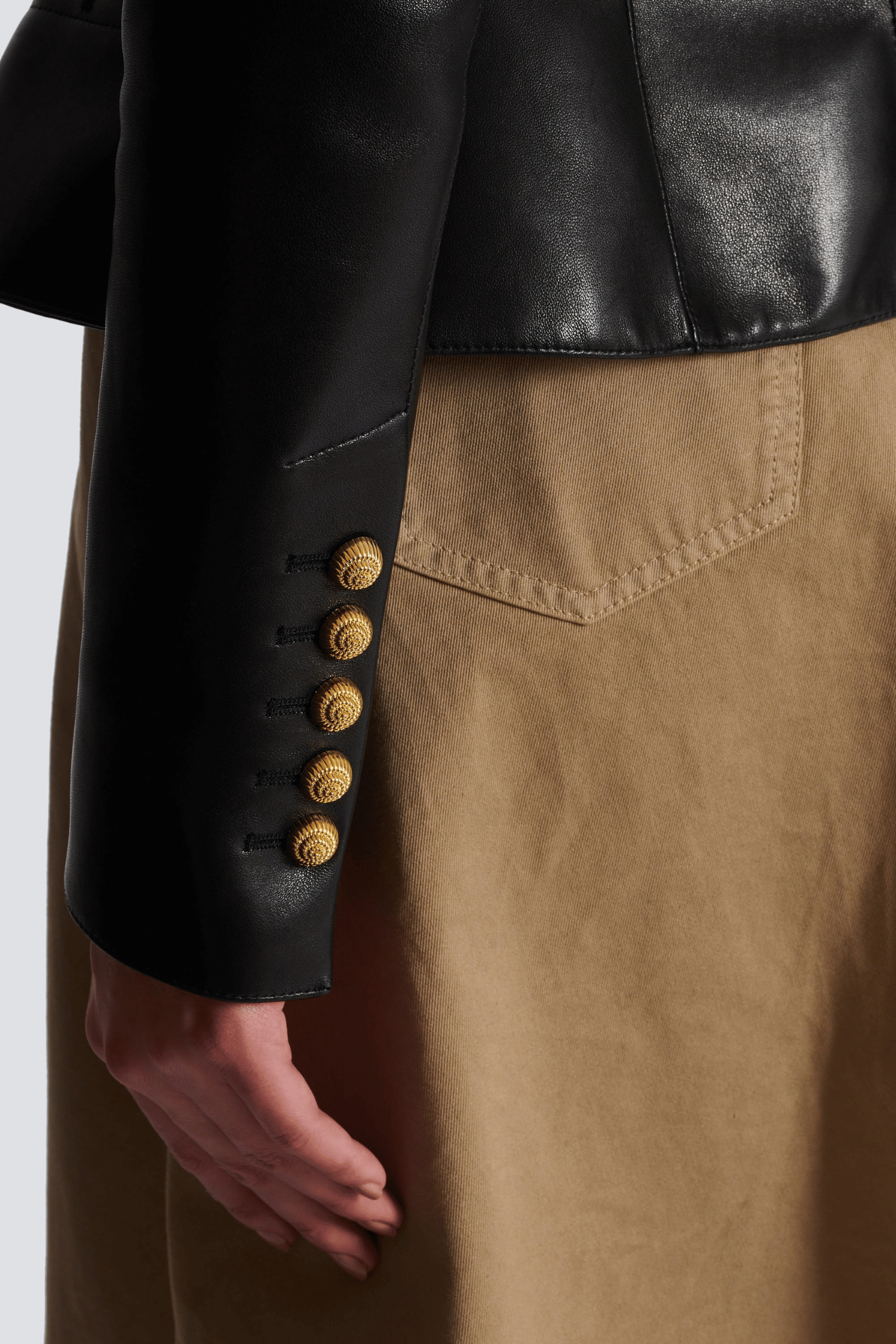 KESTER LEATHER BUTTON JACKET FOR CASUAL STYLE