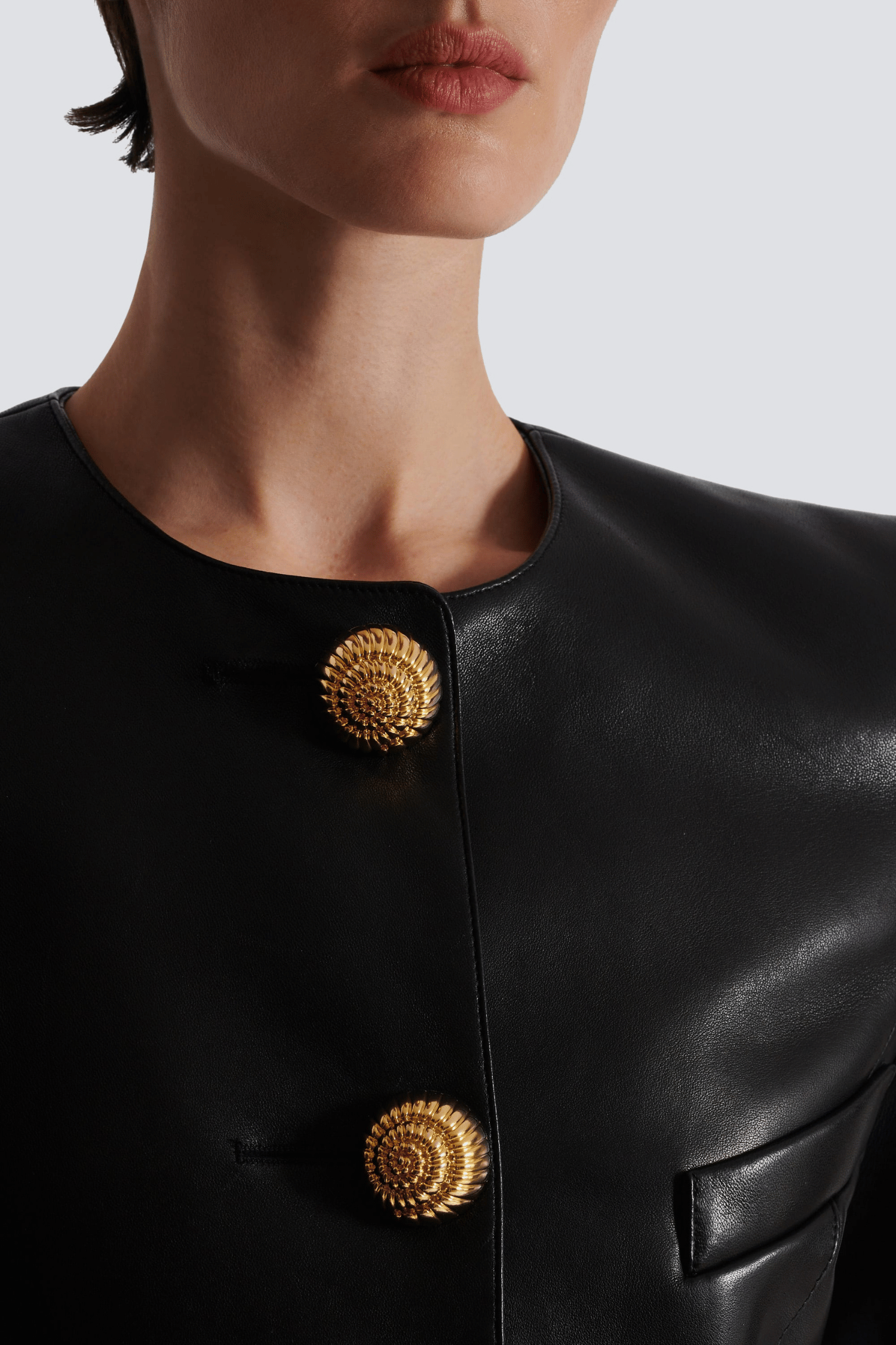 KESTER LEATHER BUTTON JACKET FOR CASUAL STYLE