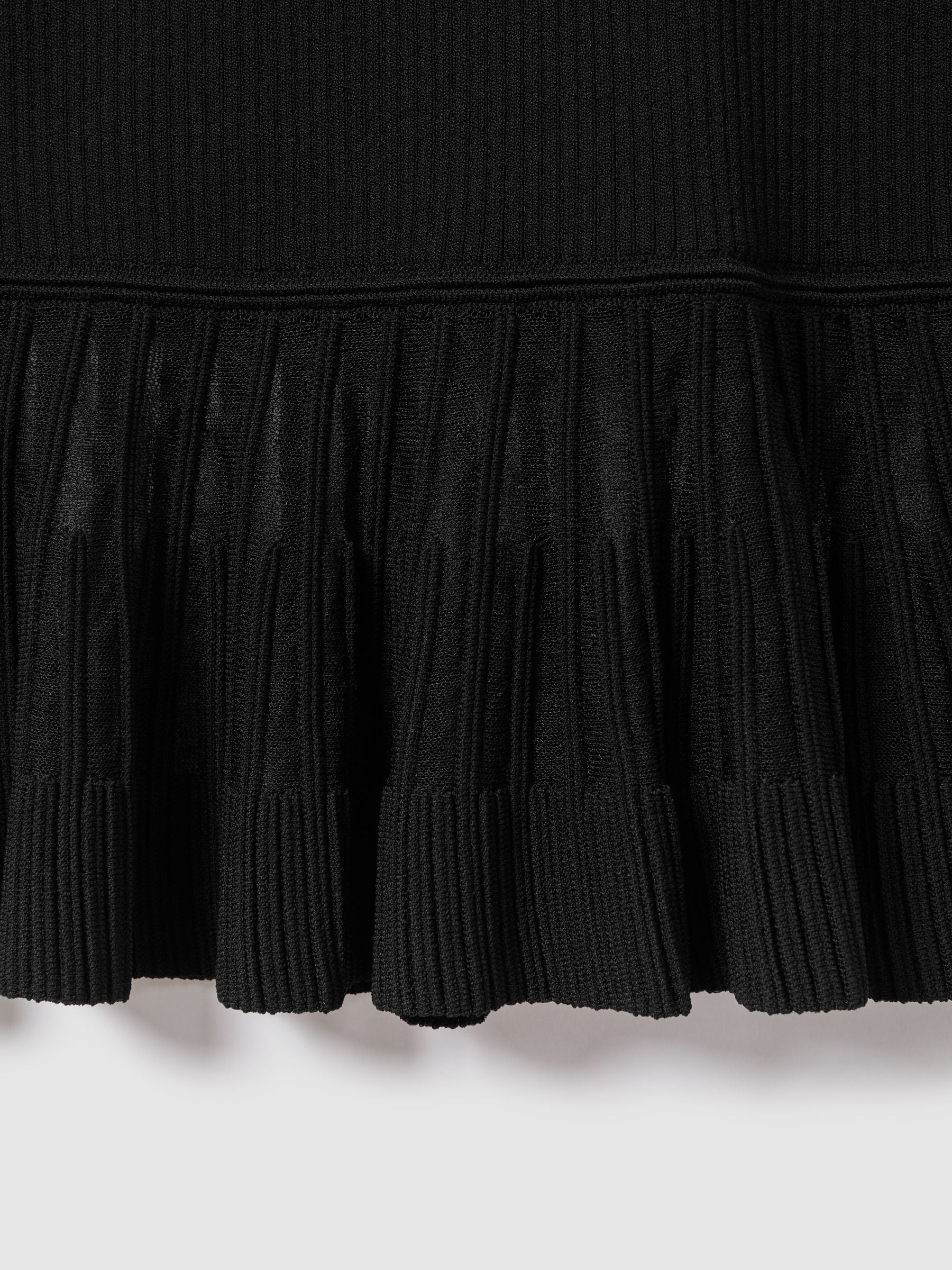 Knitted_Sheer_Flared_Mini_Dress_in_Black_-_Image_6_of_6 KNITTED SHEER FLARE MINI DRESS, BLACK