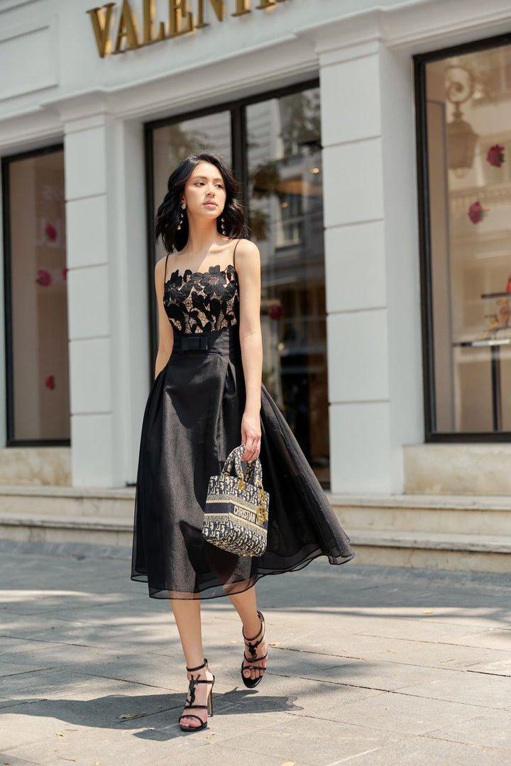 TULLE LACE CAMISOLE MINI DRESS FOR PARTY