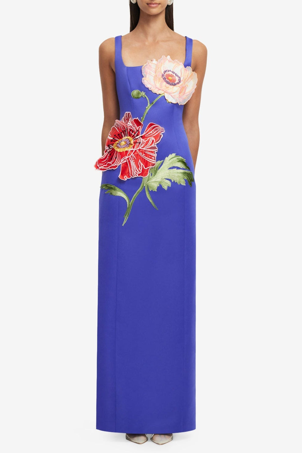 LLFW25053_Adelina-Maxi-Dress_Lapis_1 NICOLA SQUARE NECK EMBROIDERED SATIN MAXI DRESS IN BLUE