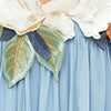 FLORAL APPLIQUÉ MAXI DRESS IN POWDER BLUE