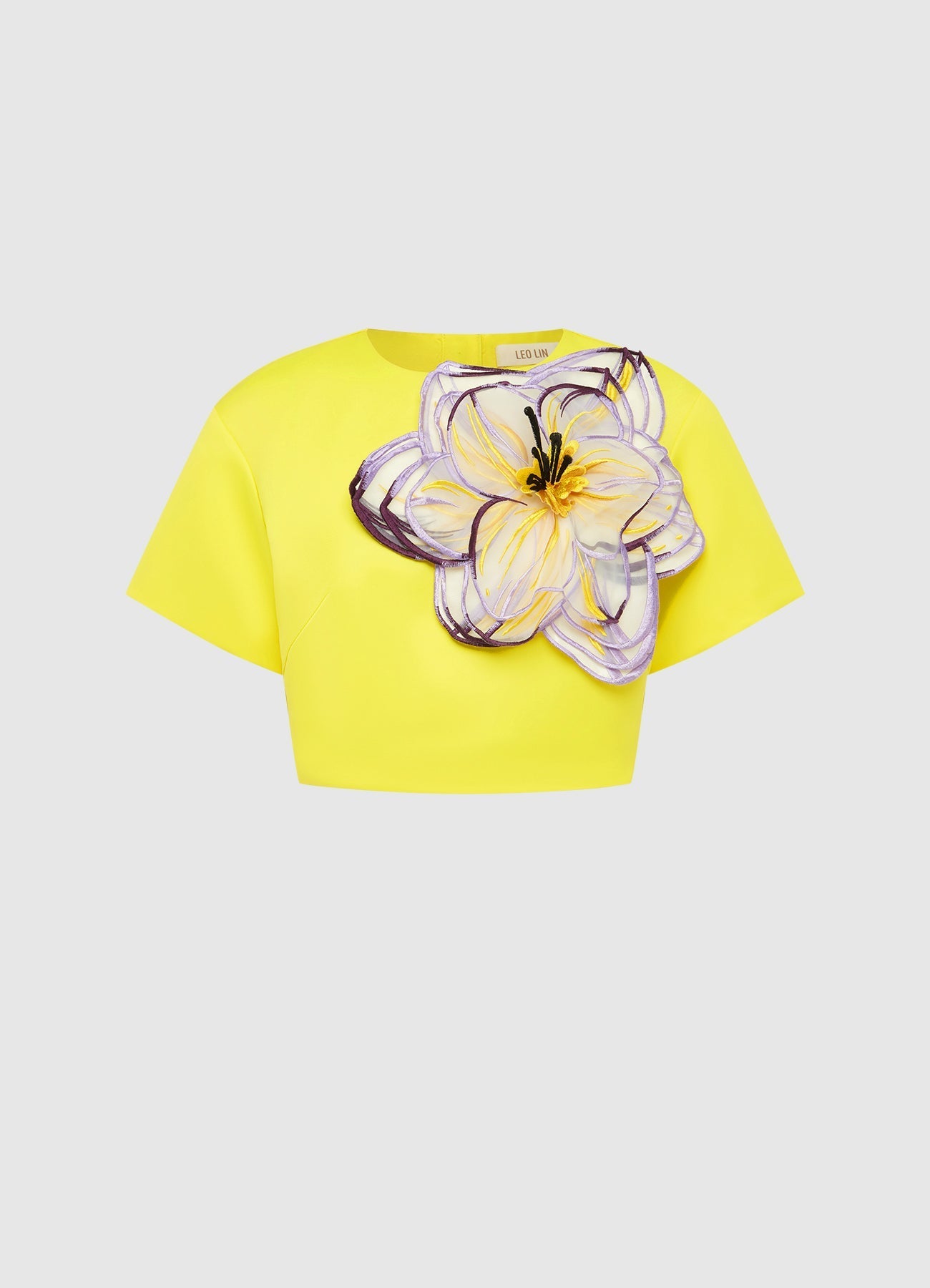 INDIE APPLIQUE SLEEVE YELLOW IRIS PRINT SET