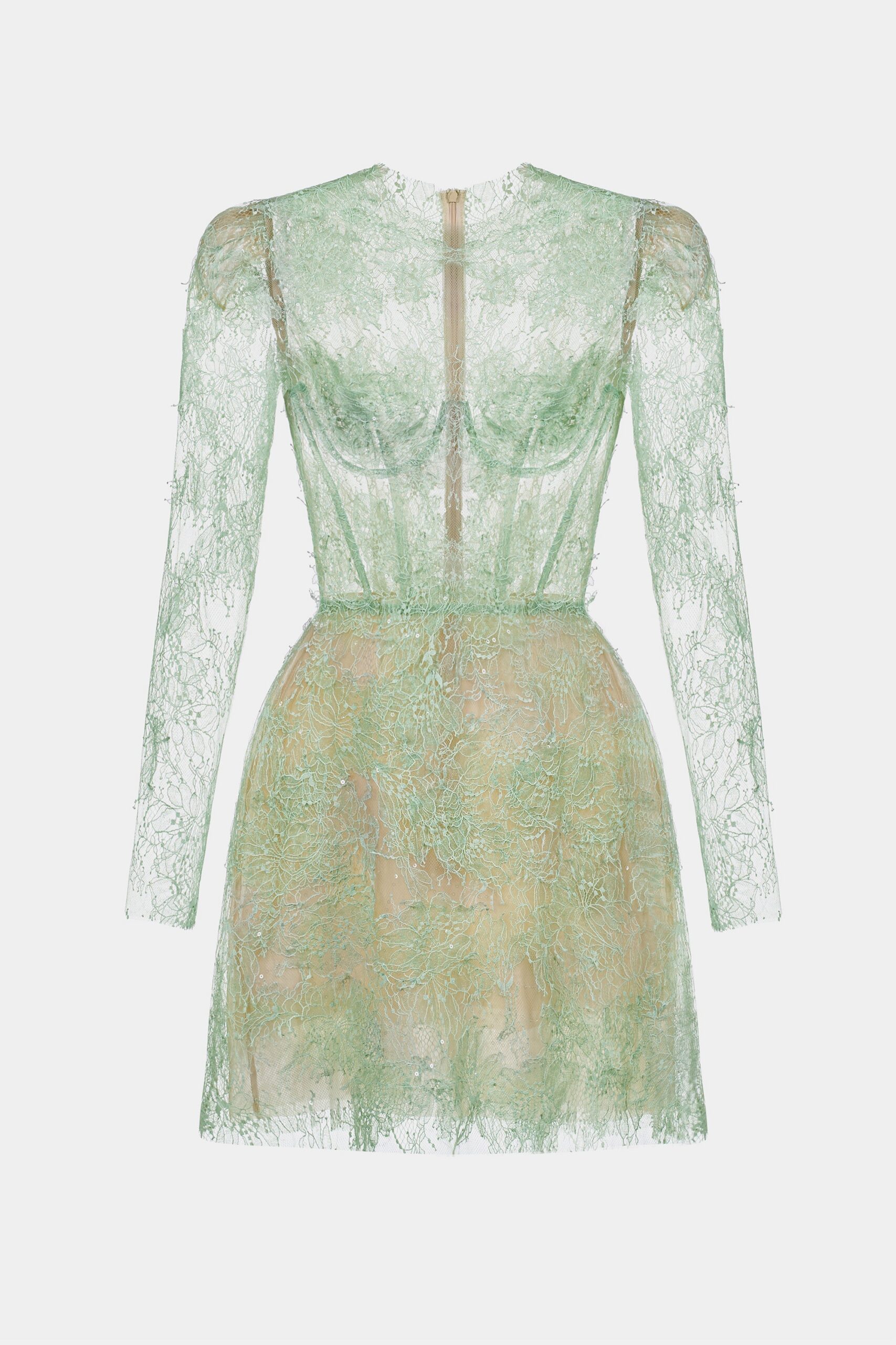 FLARE LACE CUT-OUT MINI DRESS FOR PARTY