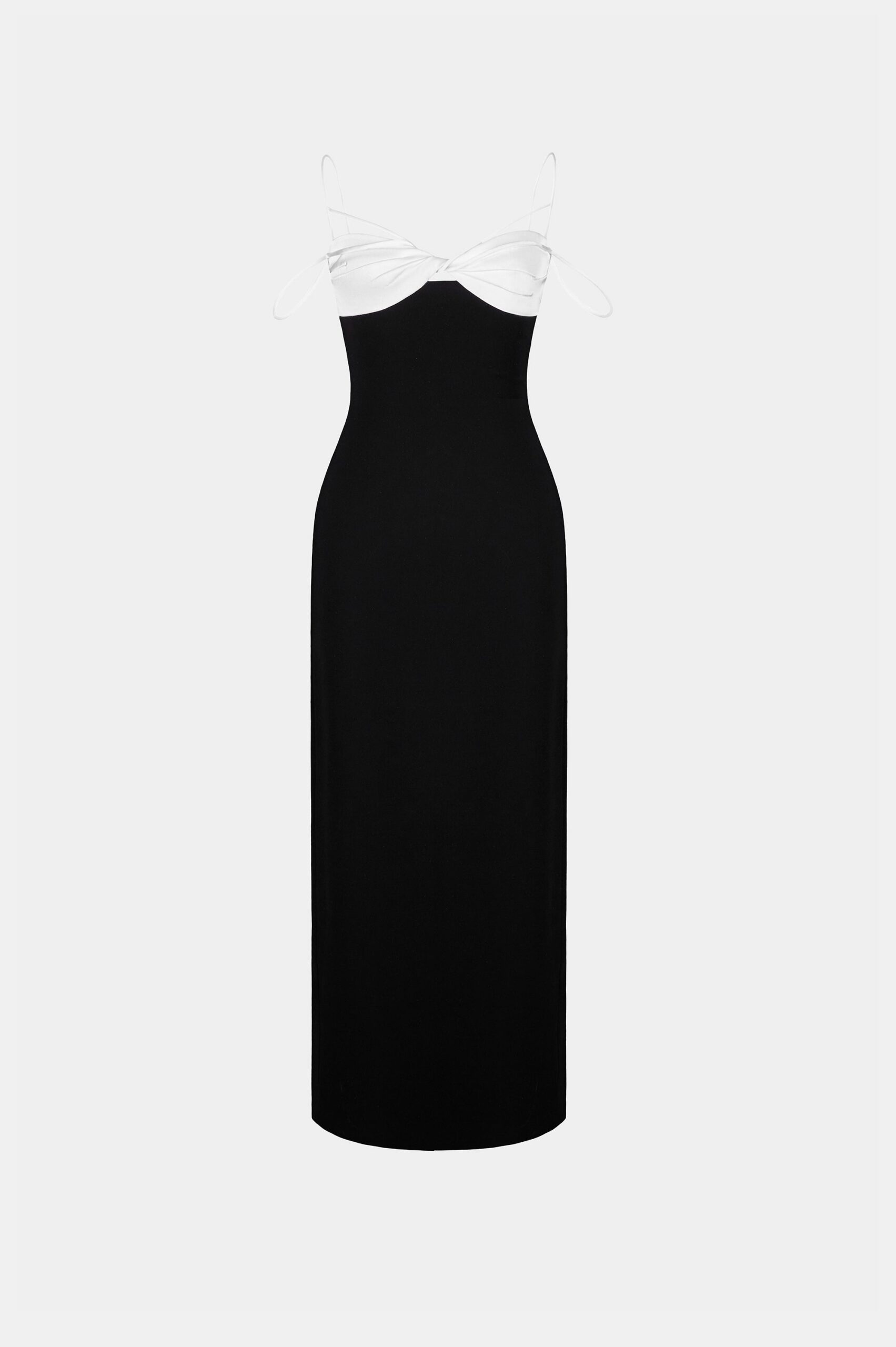 BLACK TWISTED BODYCON MINI DRESS