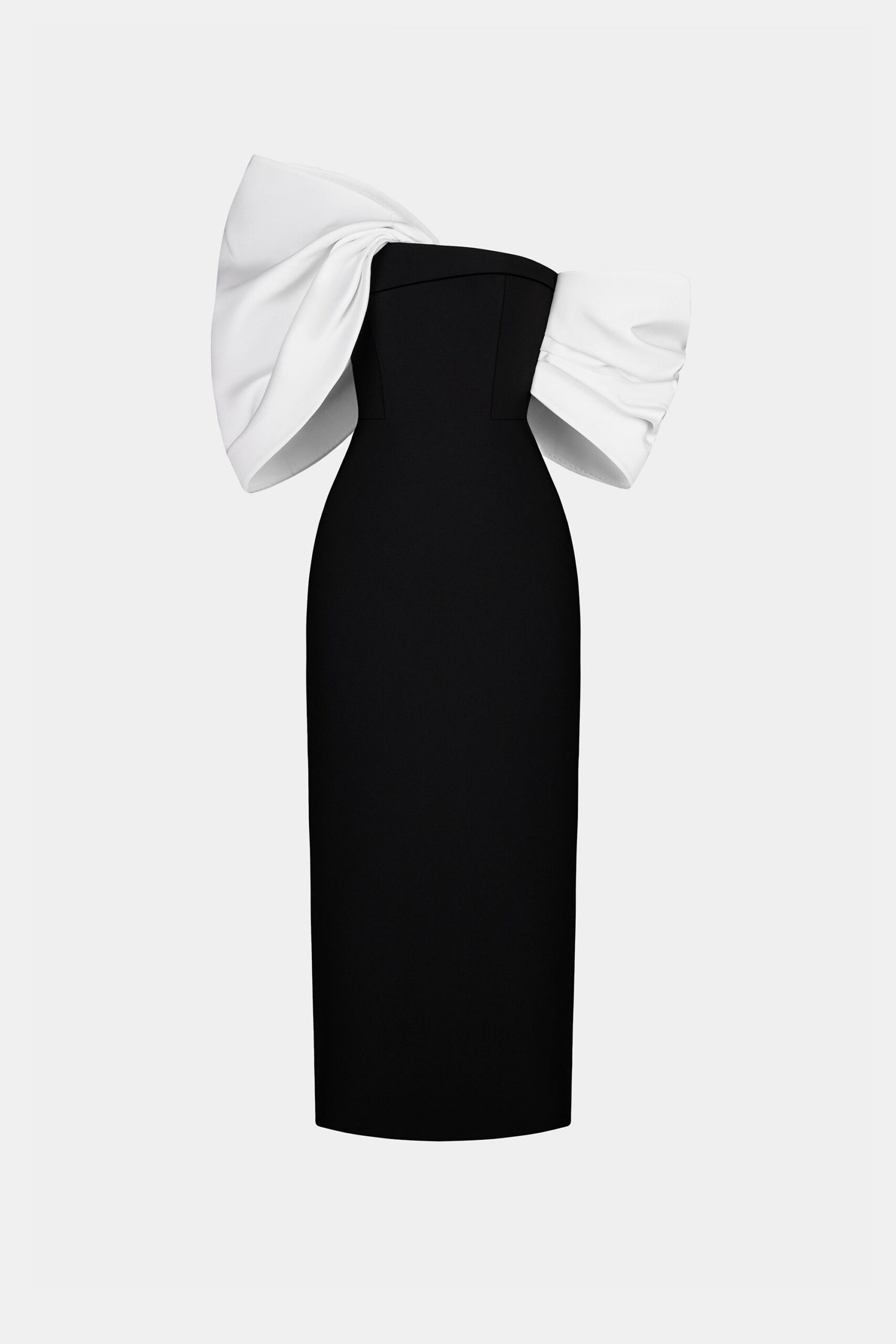 BLACK BIG BOW PARTY DRESS