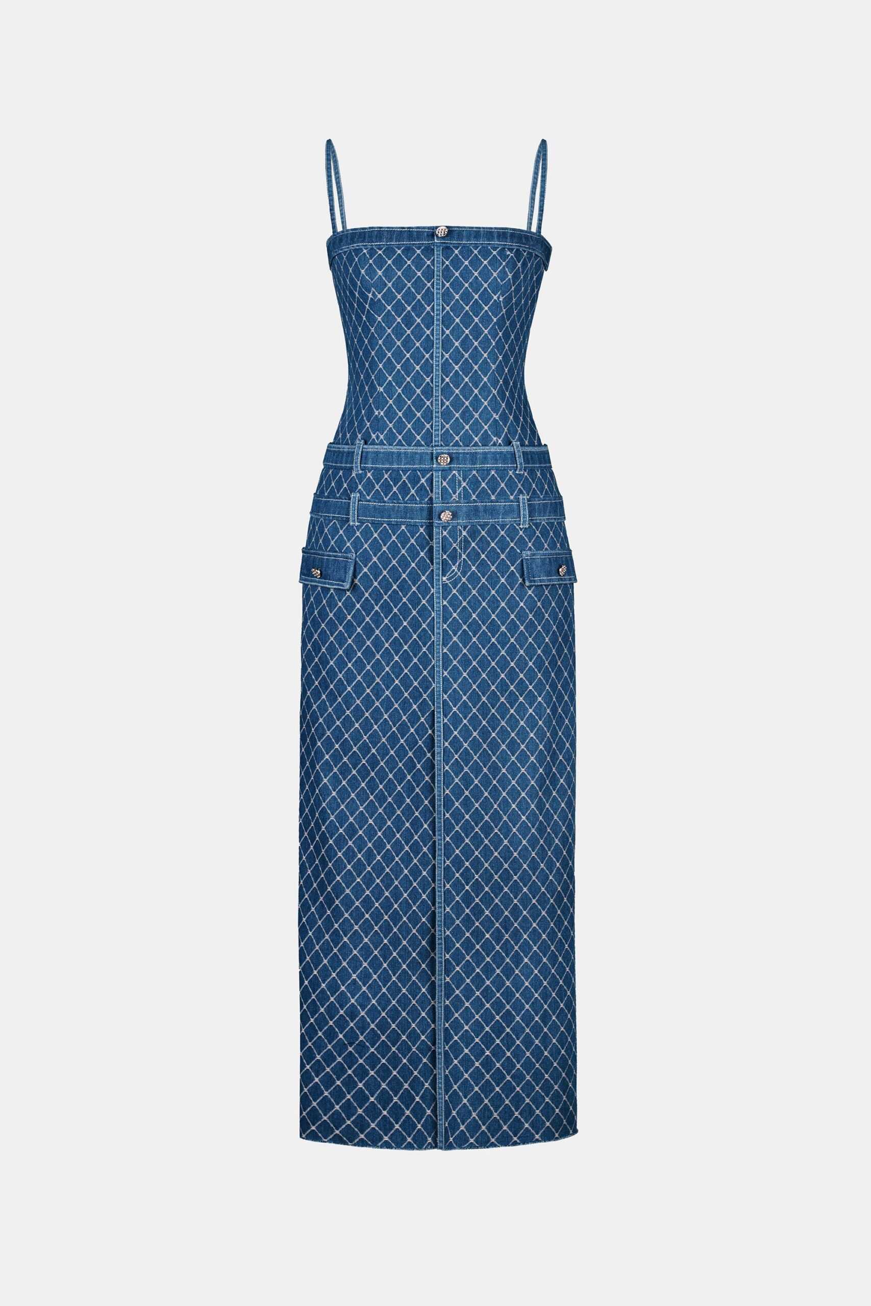 MIMI DENIM STRING DRESS: CASUAL SUMMER MINI