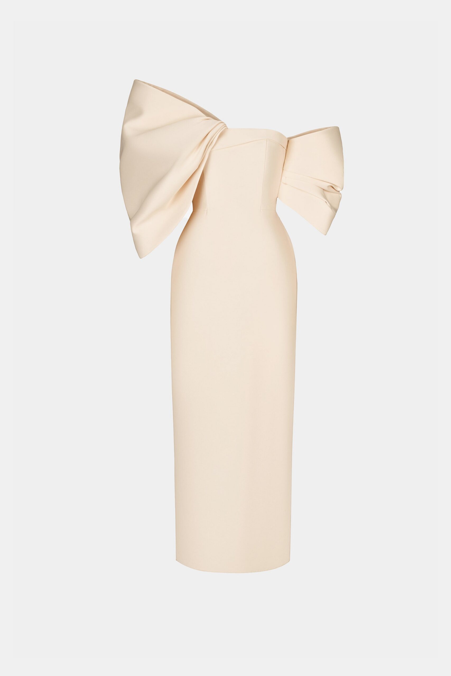 IVORY BIG BOW PARTY DRESS