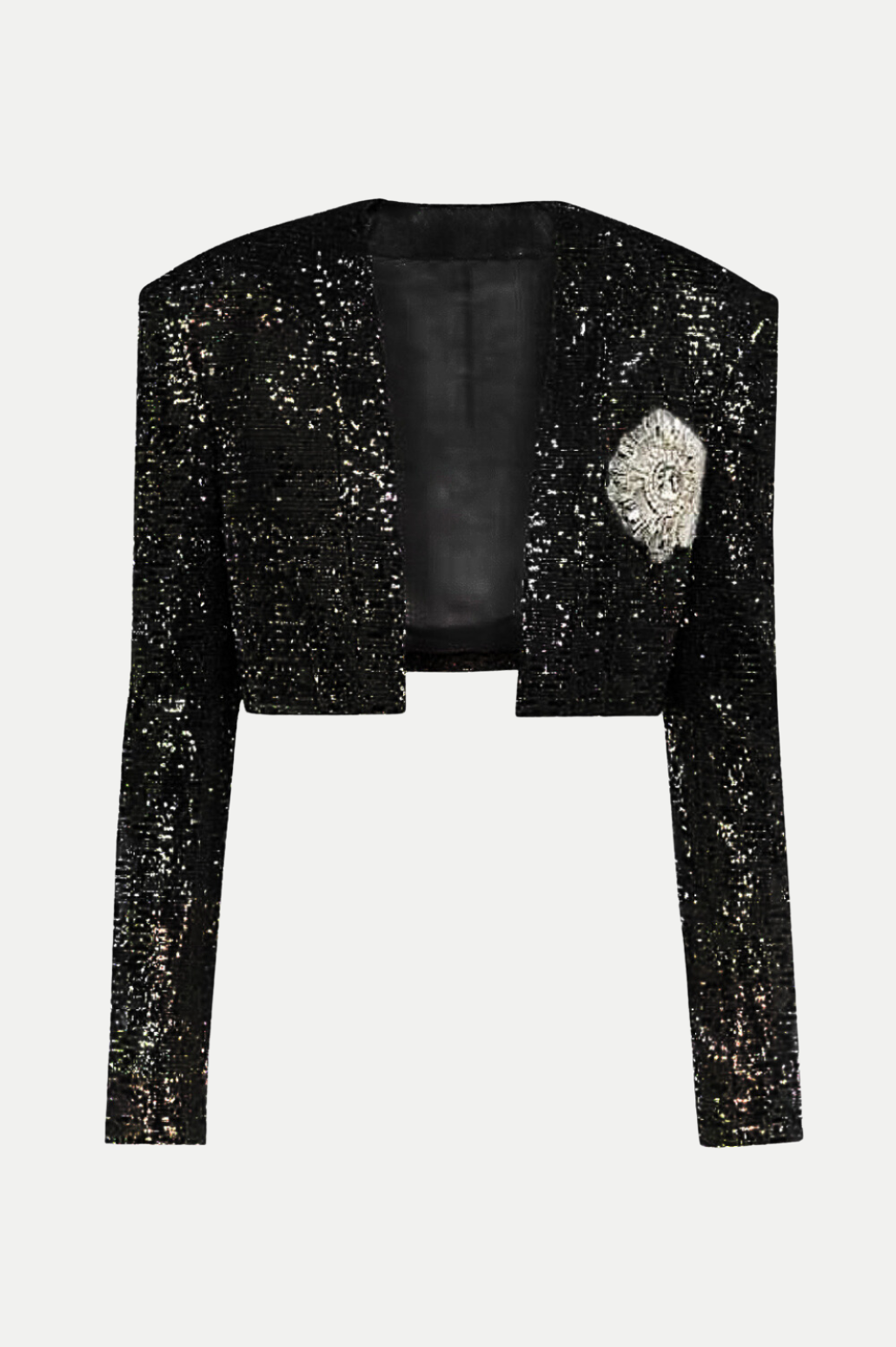 LAIKI SEQUIN CROPPED BLAZER FOR PARTY