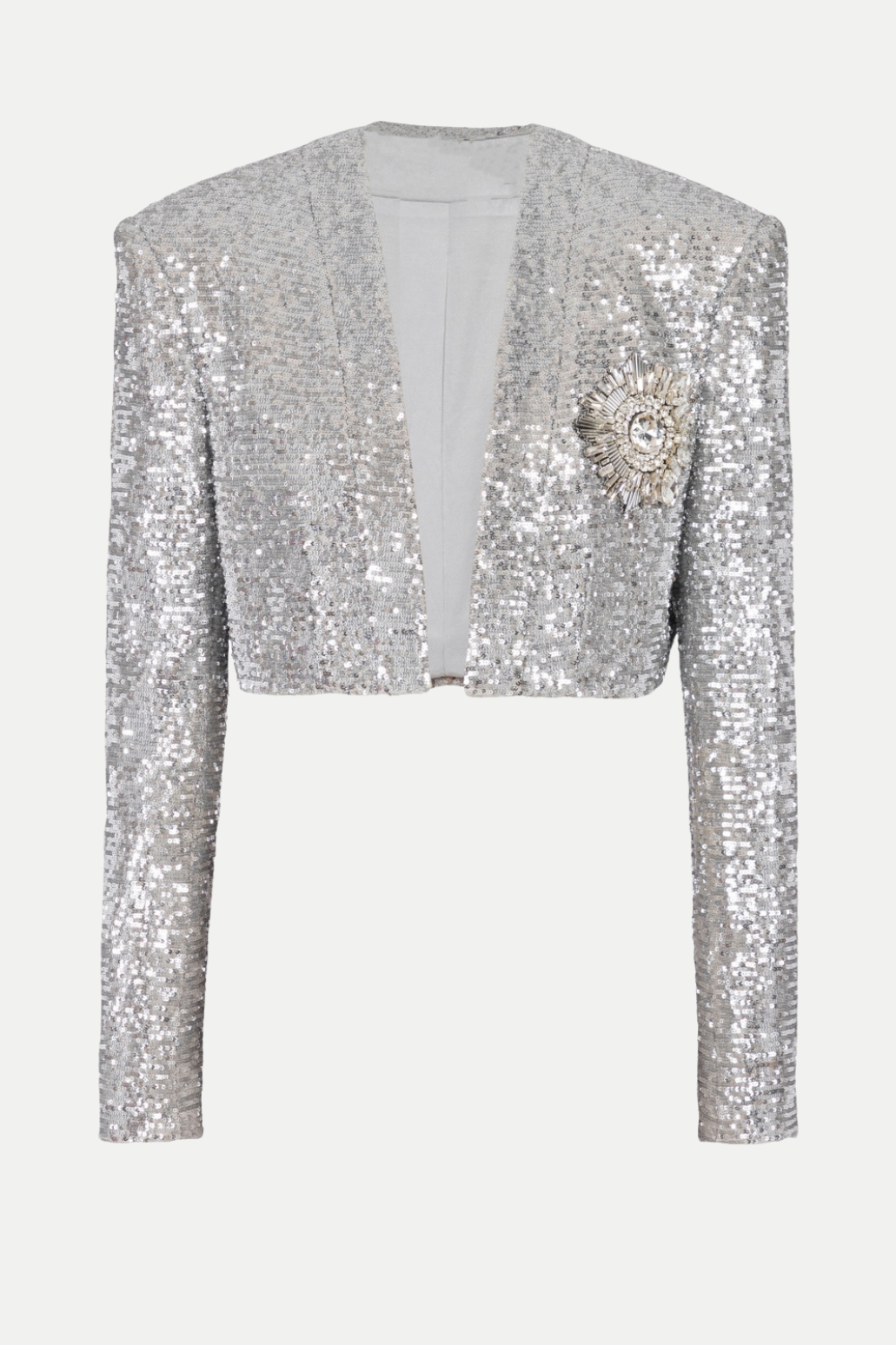 LAIKI SEQUIN CROPPED BLAZER FOR PARTY