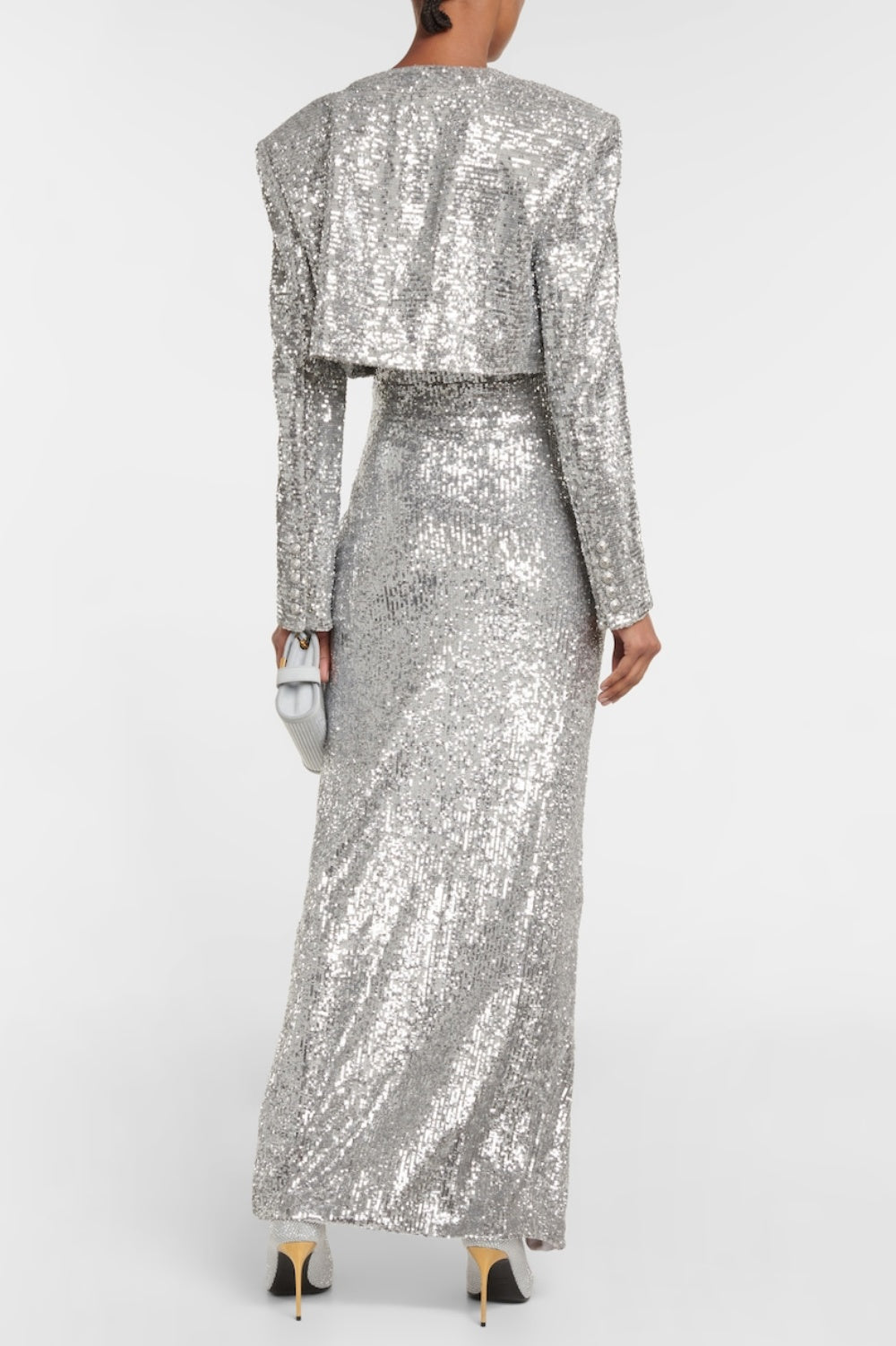 LAIKI SEQUIN SLIT MAXI DRESS FOR PARTY