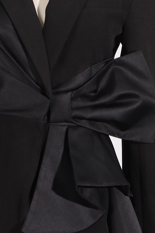 LAYLAS CUT-OUT BOW BLAZER, OFFICE PARTY
