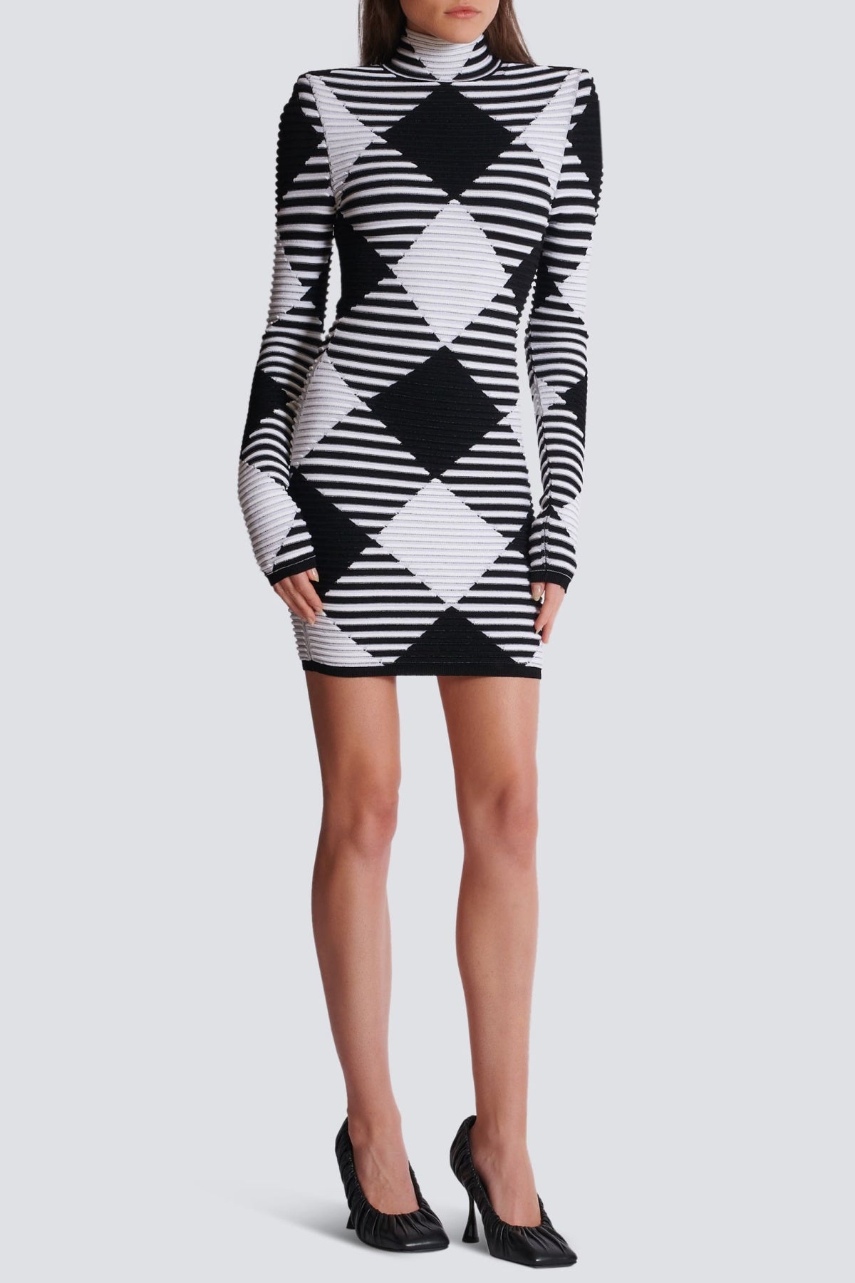 LeroGinghamMiniBandageDress2 LERO GINGHAM MINI BANDAGE DRESS FOR PARTY