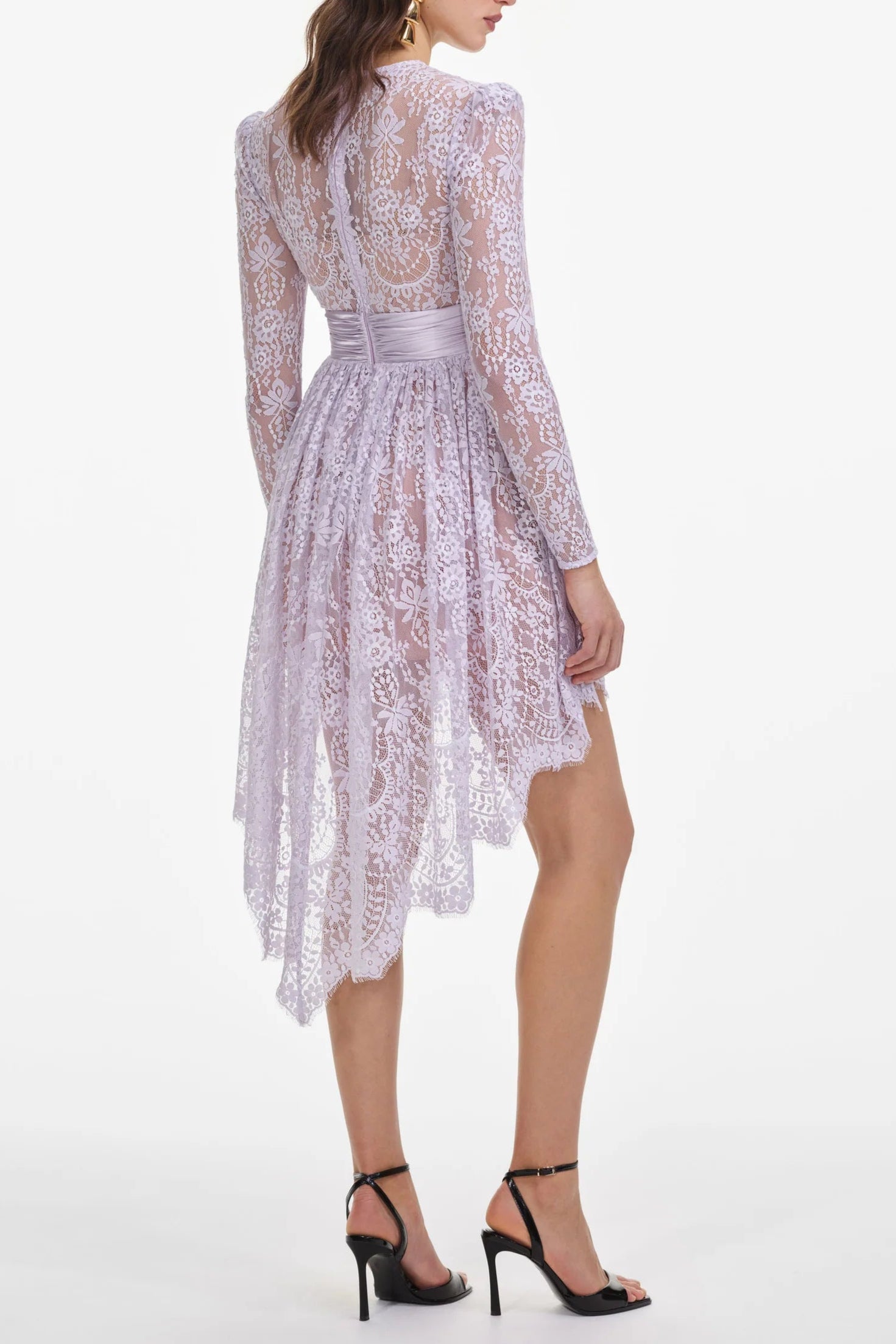Lilac_Lace_Satin_Mini_Dress_2 LILAC LACE SATIN MINI DRESS FOR PARTY