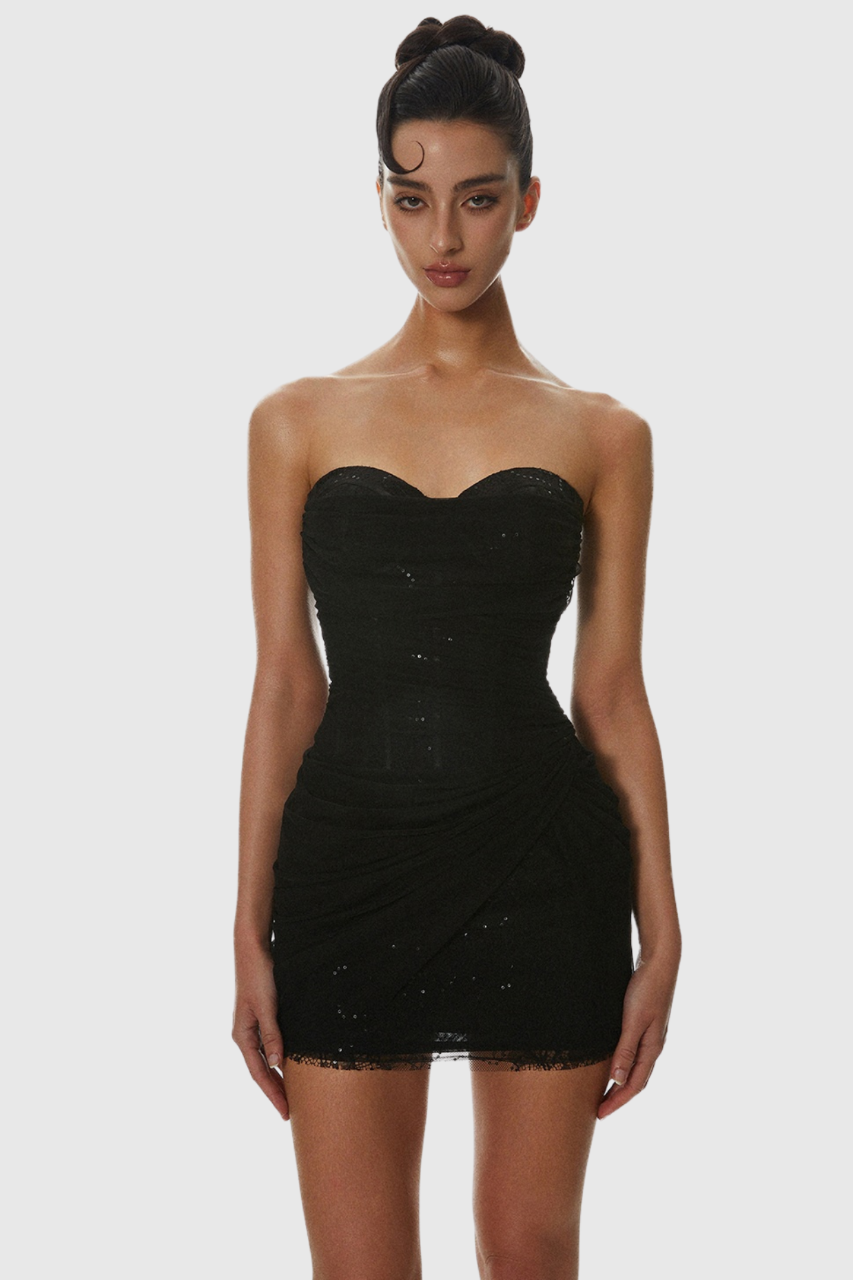 LiserreSequinStraplessCorsetRuchedMiniDress_7_6daeb514-8ff0-4200-8949-c361bb4d3199 LISERRE SEQUIN STRAPLESS CORSET MINI DRESS