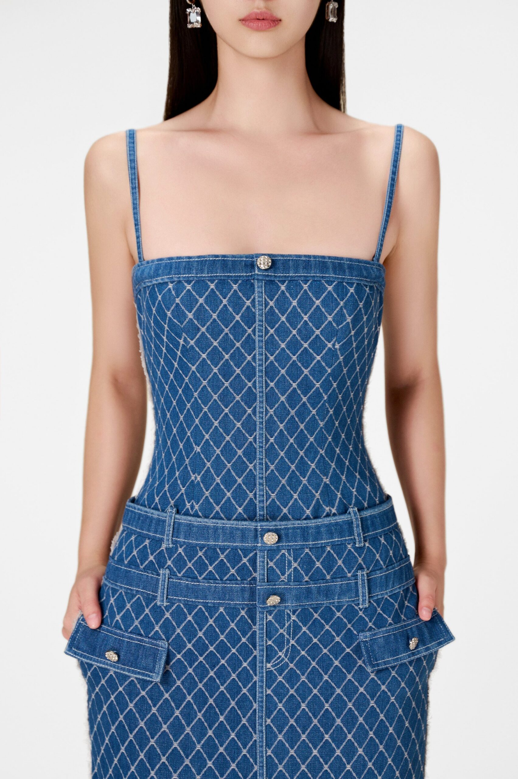 MIMI DENIM STRING DRESS: CASUAL SUMMER MINI