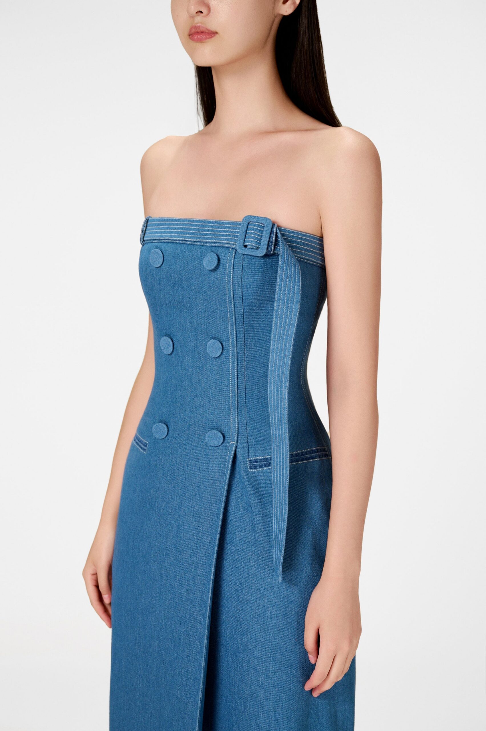 DENIM LONG DRESS, CASUAL SUMMER STYLE