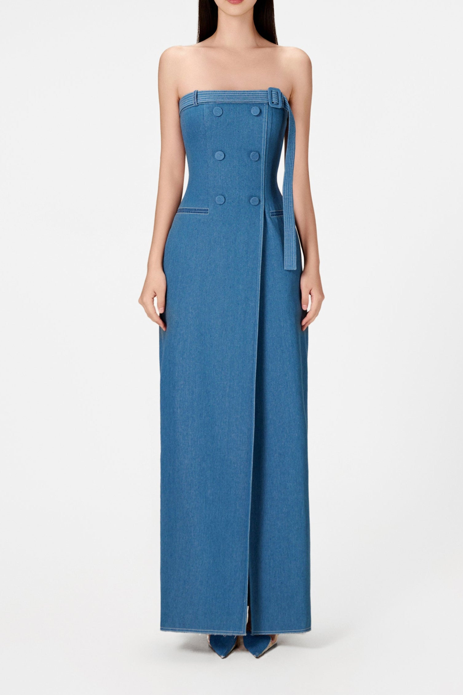 DENIM LONG DRESS, CASUAL SUMMER STYLE