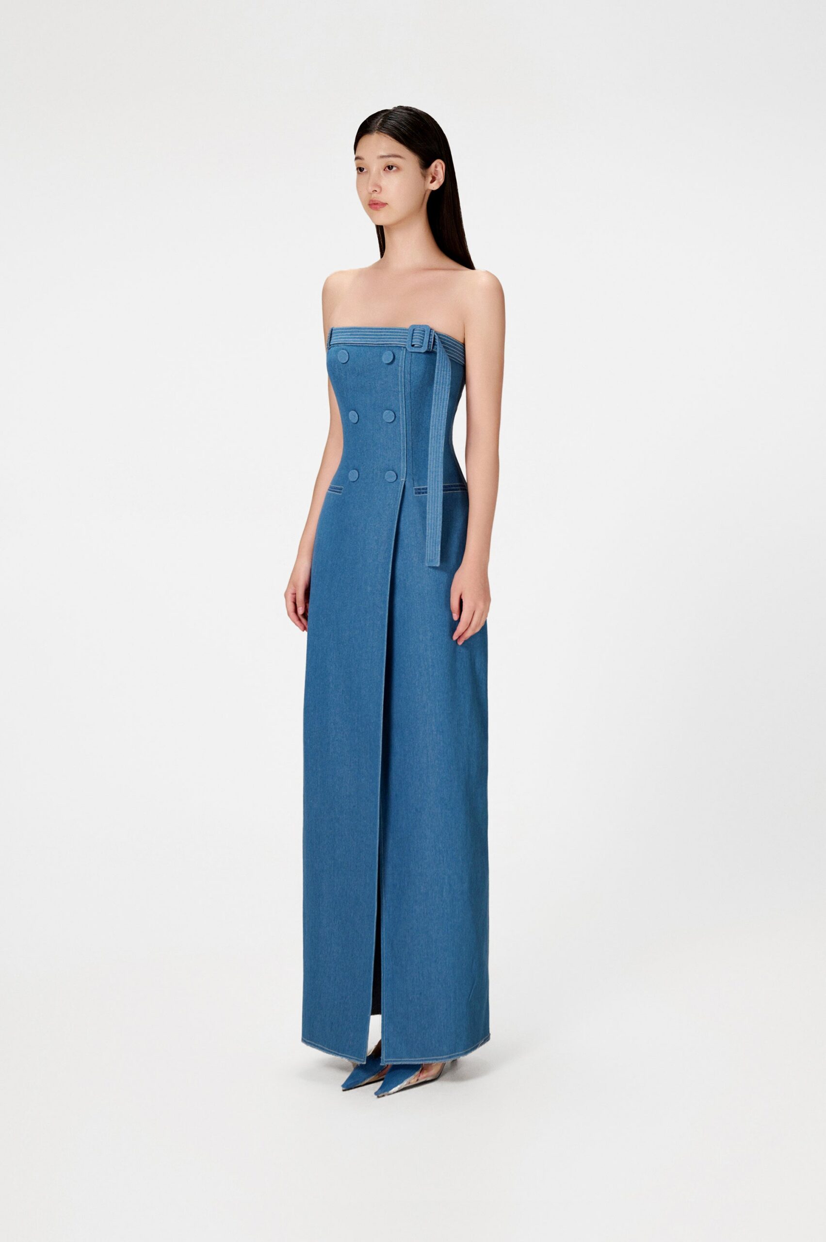DENIM LONG DRESS, CASUAL SUMMER STYLE