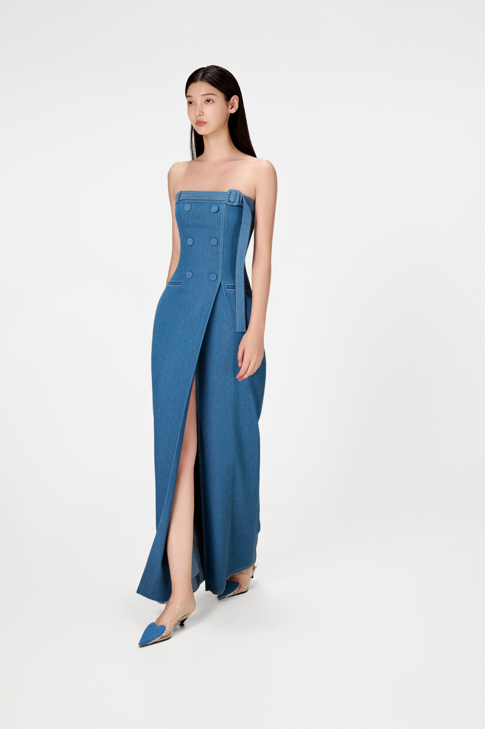 DENIM LONG DRESS, CASUAL SUMMER STYLE