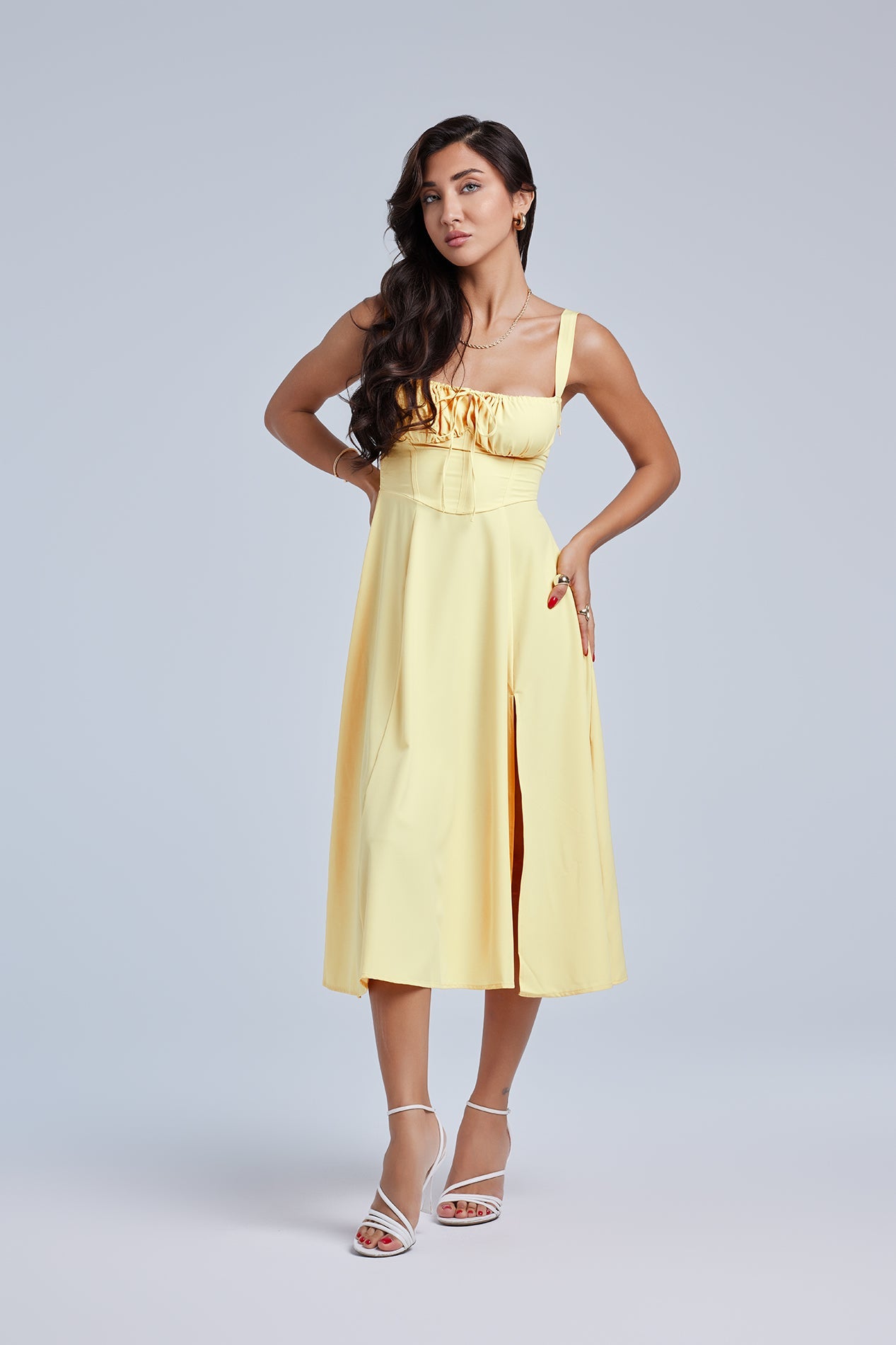 Louisa_Floral_Yellow_4_21912e25-753b-4ebb-9b19-d18b4ebefab2 LOUISA BUSTIER MIDI DRESS FOR WEDDING GUEST