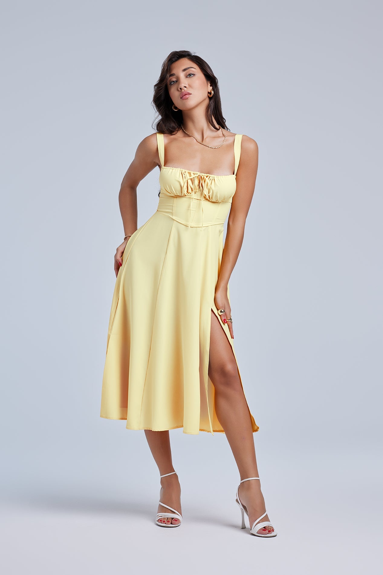 Louisa_Floral_Yellow_6_940e8d89-78ab-4607-be00-0fafdf6b44b8 LOUISA BUSTIER MIDI DRESS FOR WEDDING GUEST