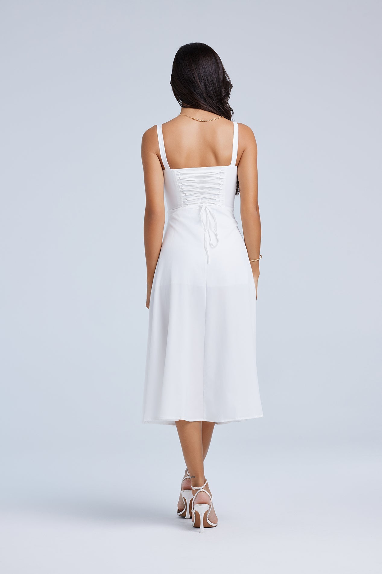 Louisa_White_6 LOUISA BUSTIER MIDI DRESS FOR WEDDING GUEST