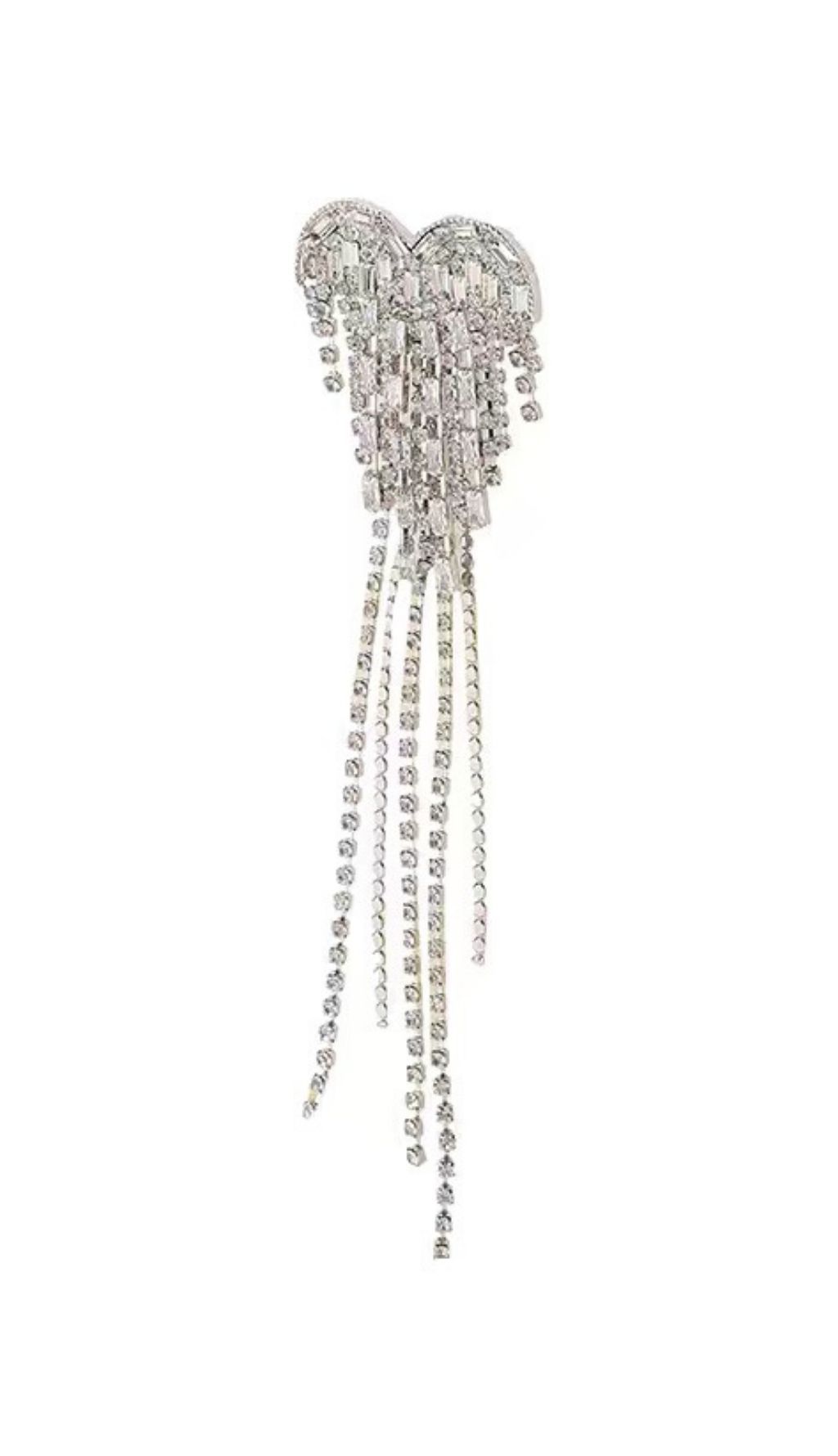 HEART TASSEL EARRINGS FOR WEDDING PARTY GIFT