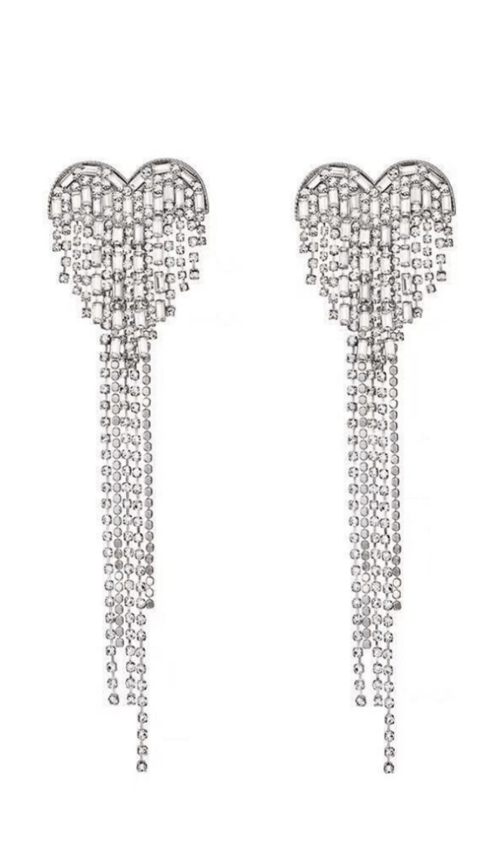 Love-tassel-earrings HEART TASSEL EARRINGS FOR WEDDING PARTY GIFT