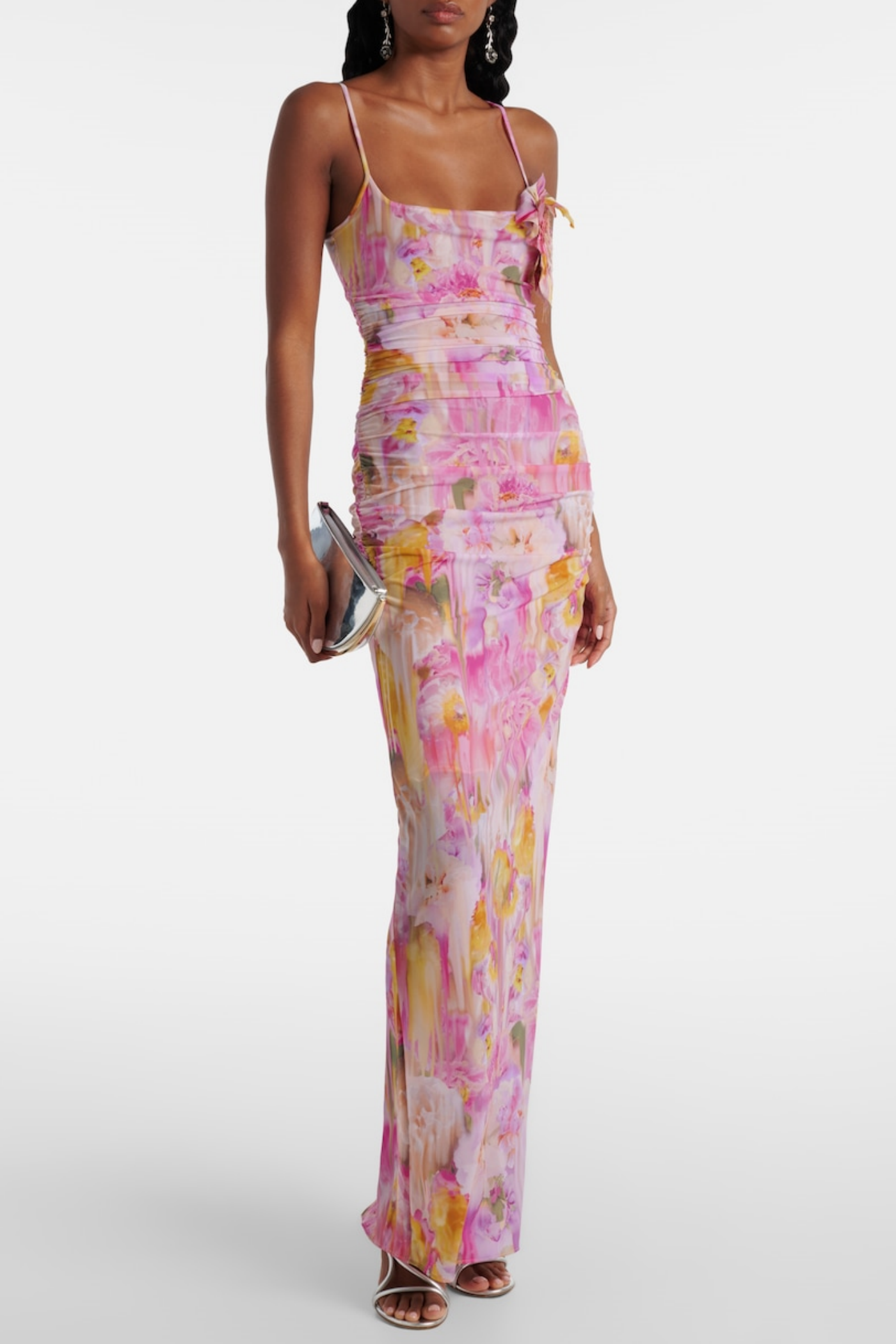 MOLLY FLORAL MAXI DRESS IN PINK