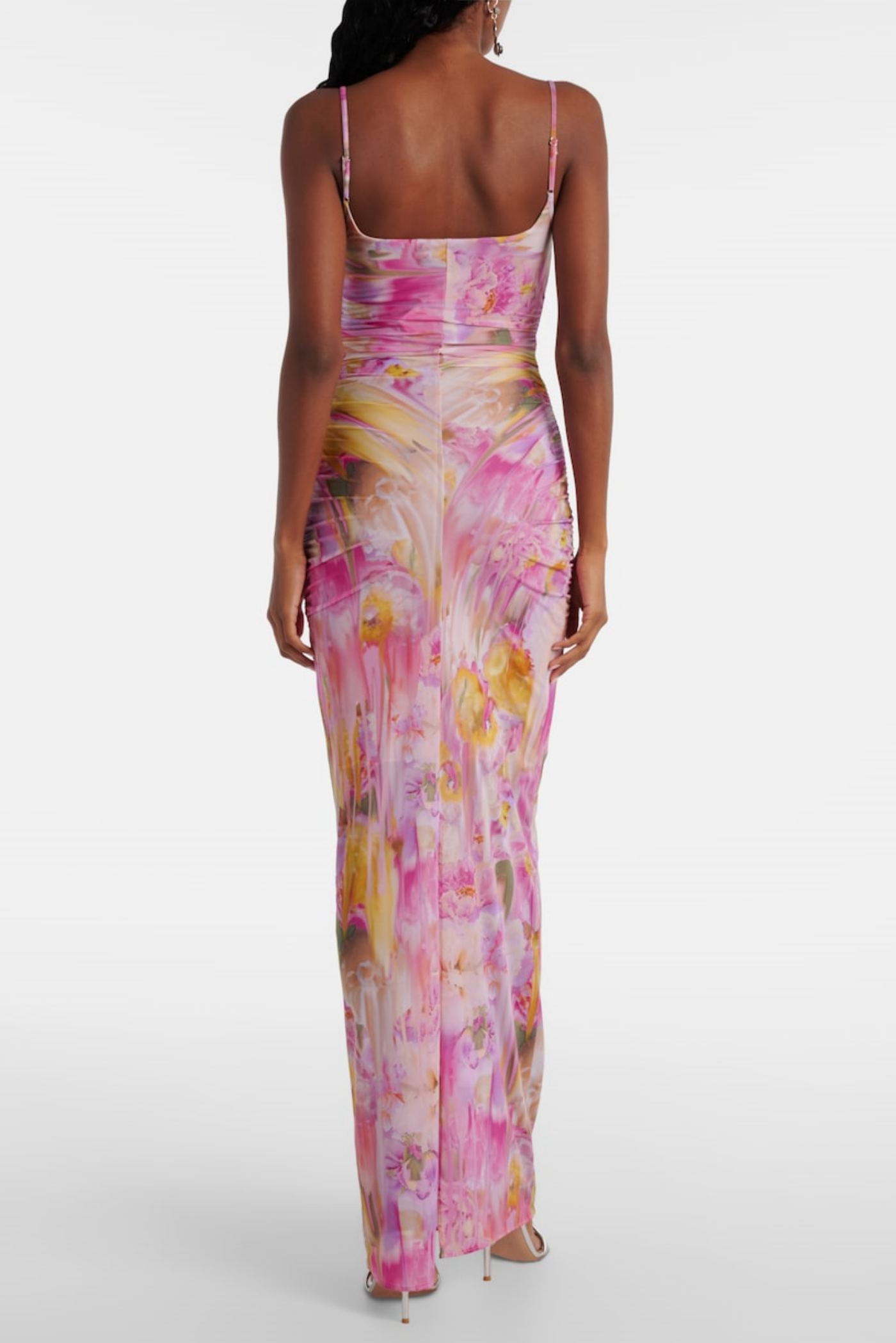 FLORAL APPLIQUÉ MAXI DRESS FOR WEDDING GUEST
