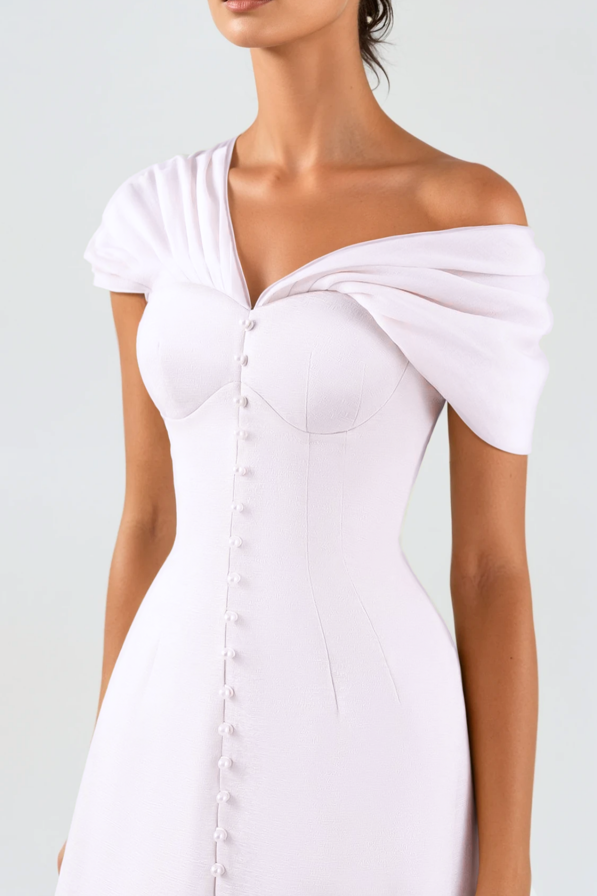LUZASA OFF-SHOULDER MINI DRESS - PINK PARTY