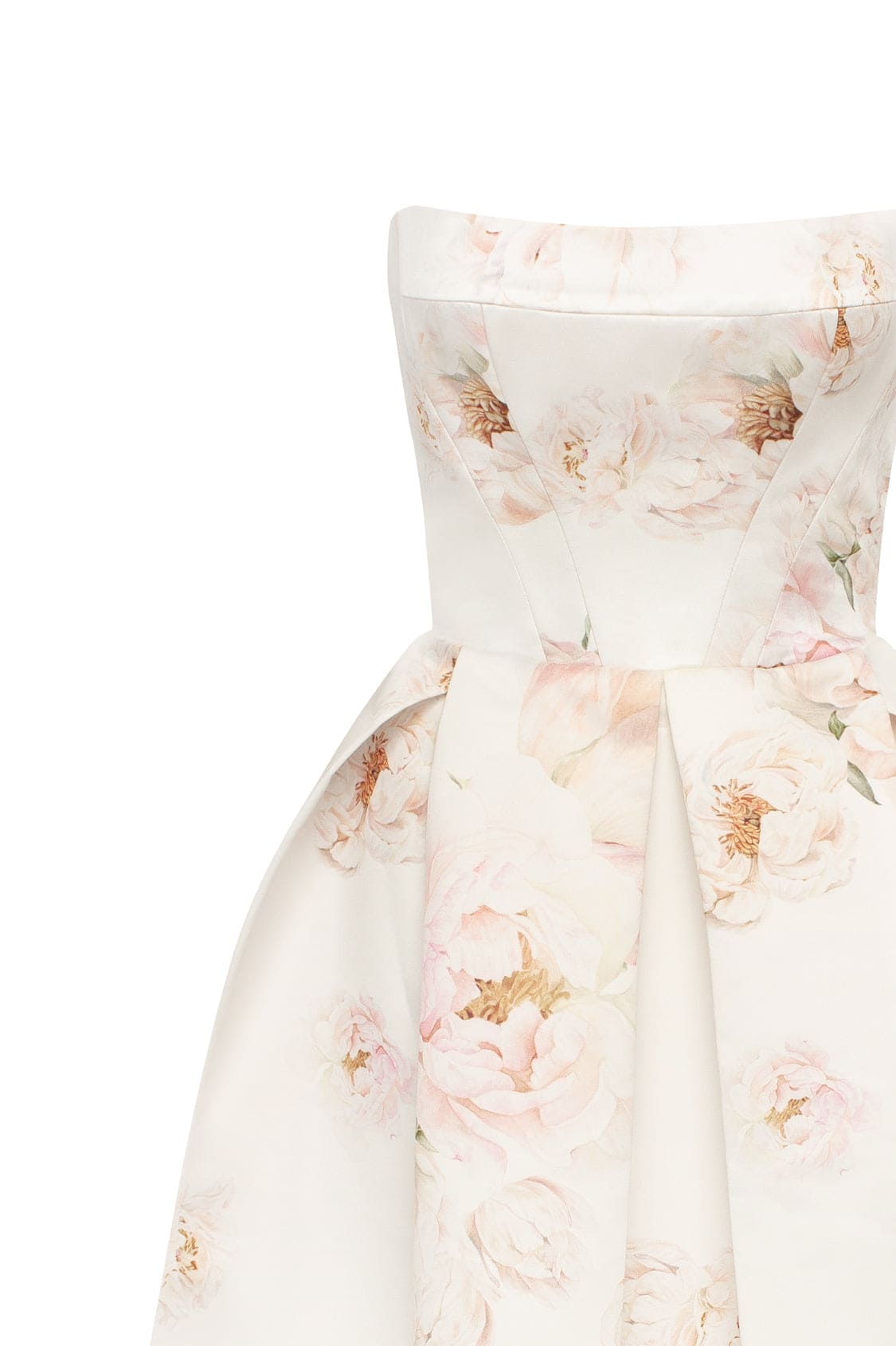 PINK PEONY CORSET MIDI DRESS, GARDEN PARTY