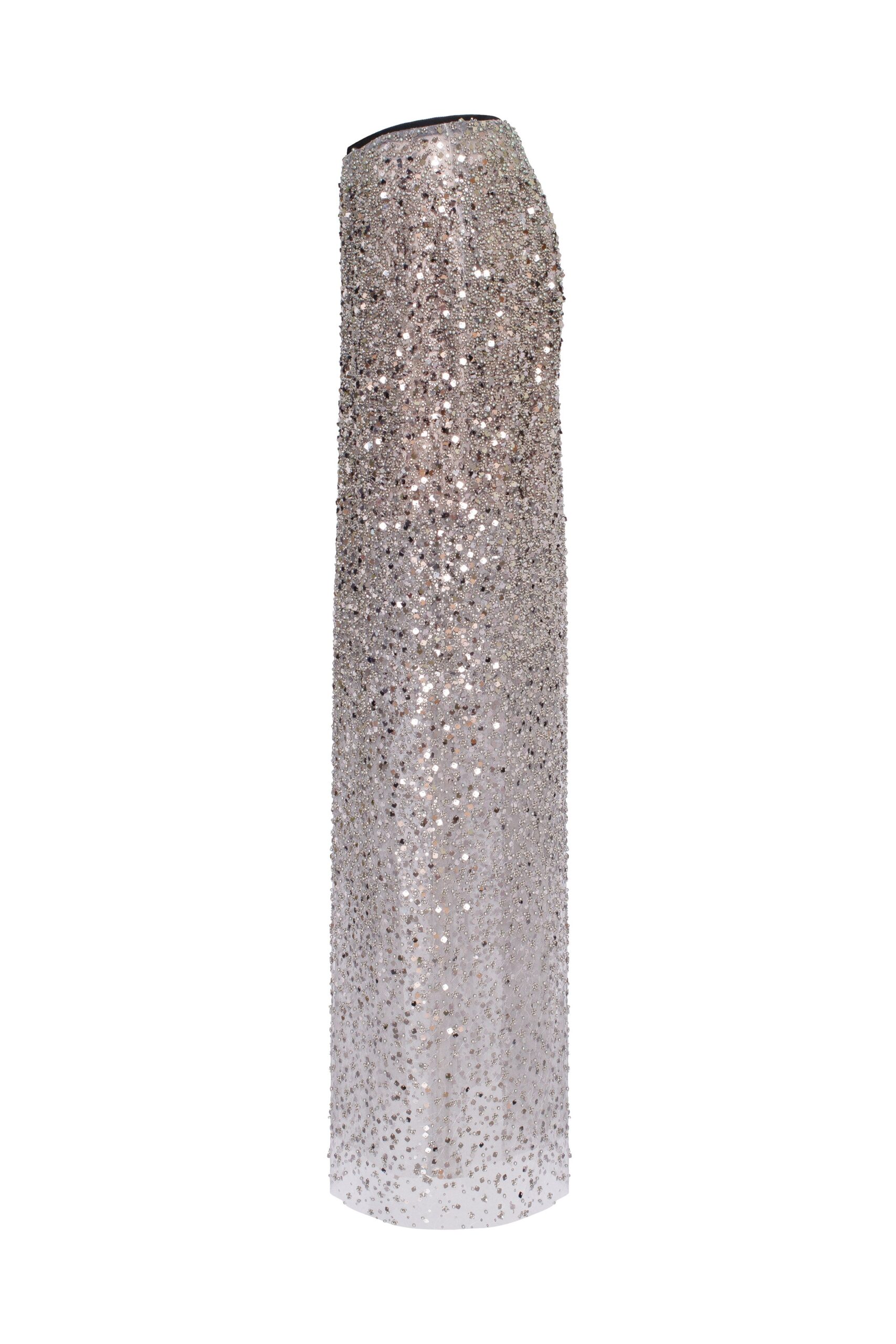 MILLA_38_1 SILVER SEQUIN FITTED MAXI SKIRT, MIDNIGHT PARTY